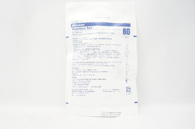 Baxter 1C8614 Solution Set Male Luer Lock Adapter 37Inch 60Drops/ML Approx.