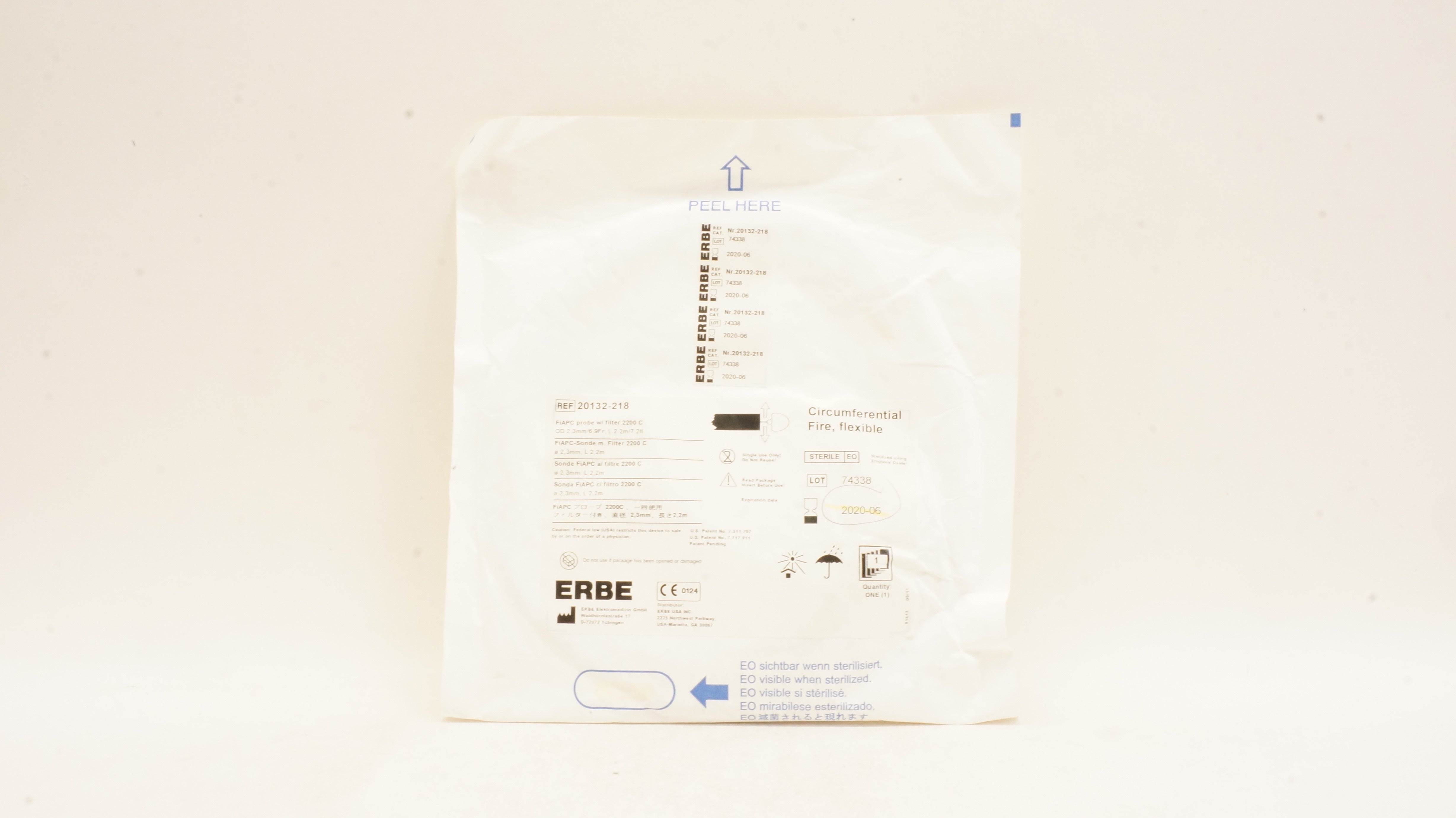 ERBE 20132-218 Circumferential Fire, Flexible OD 2.3mm x 6.9Fr L 2.2m x 7.2ft(x)