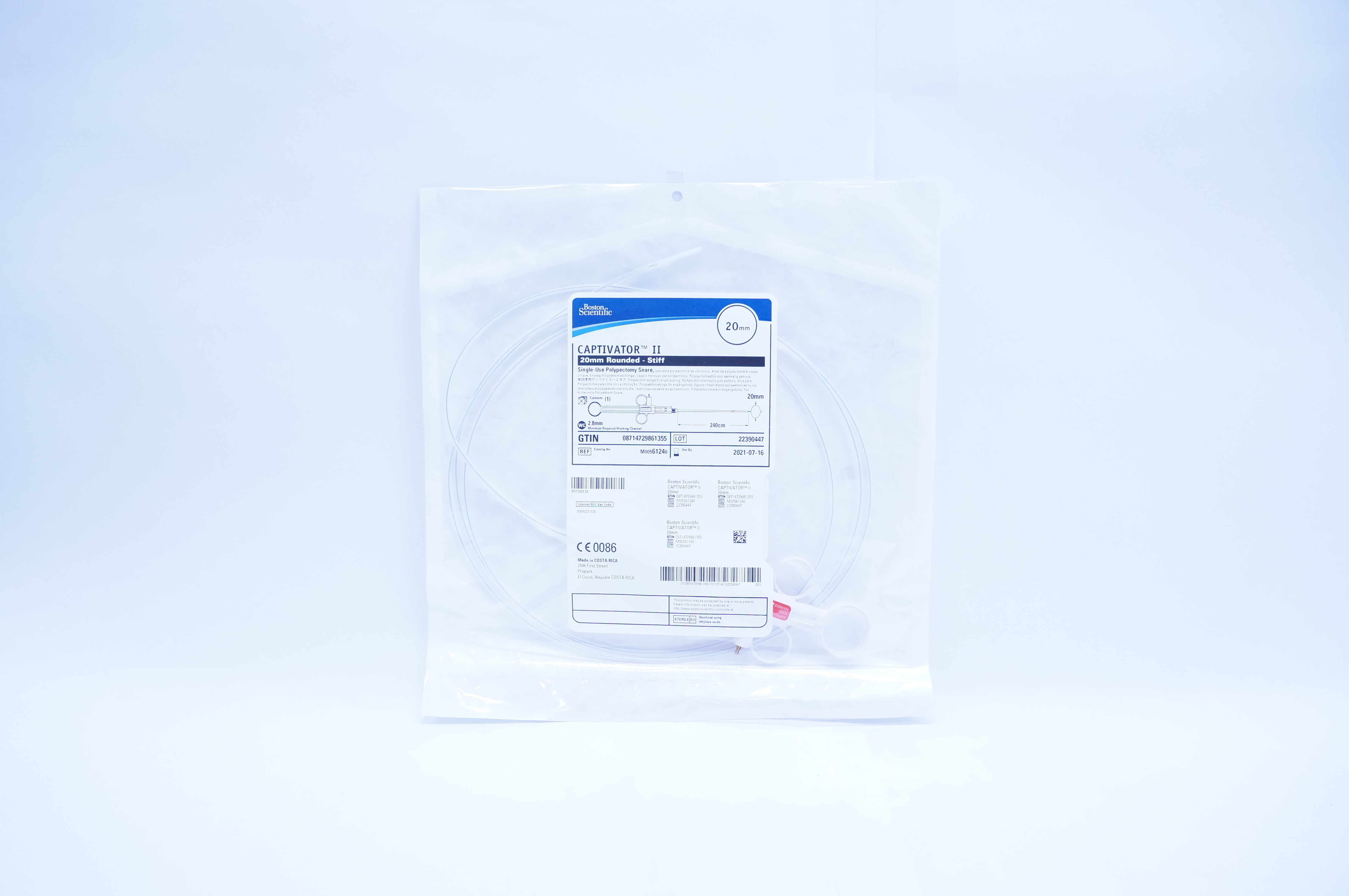 Boston Scientific M00561240 Captivator II 20mm Rounded Stiff Polypectomy Snare
