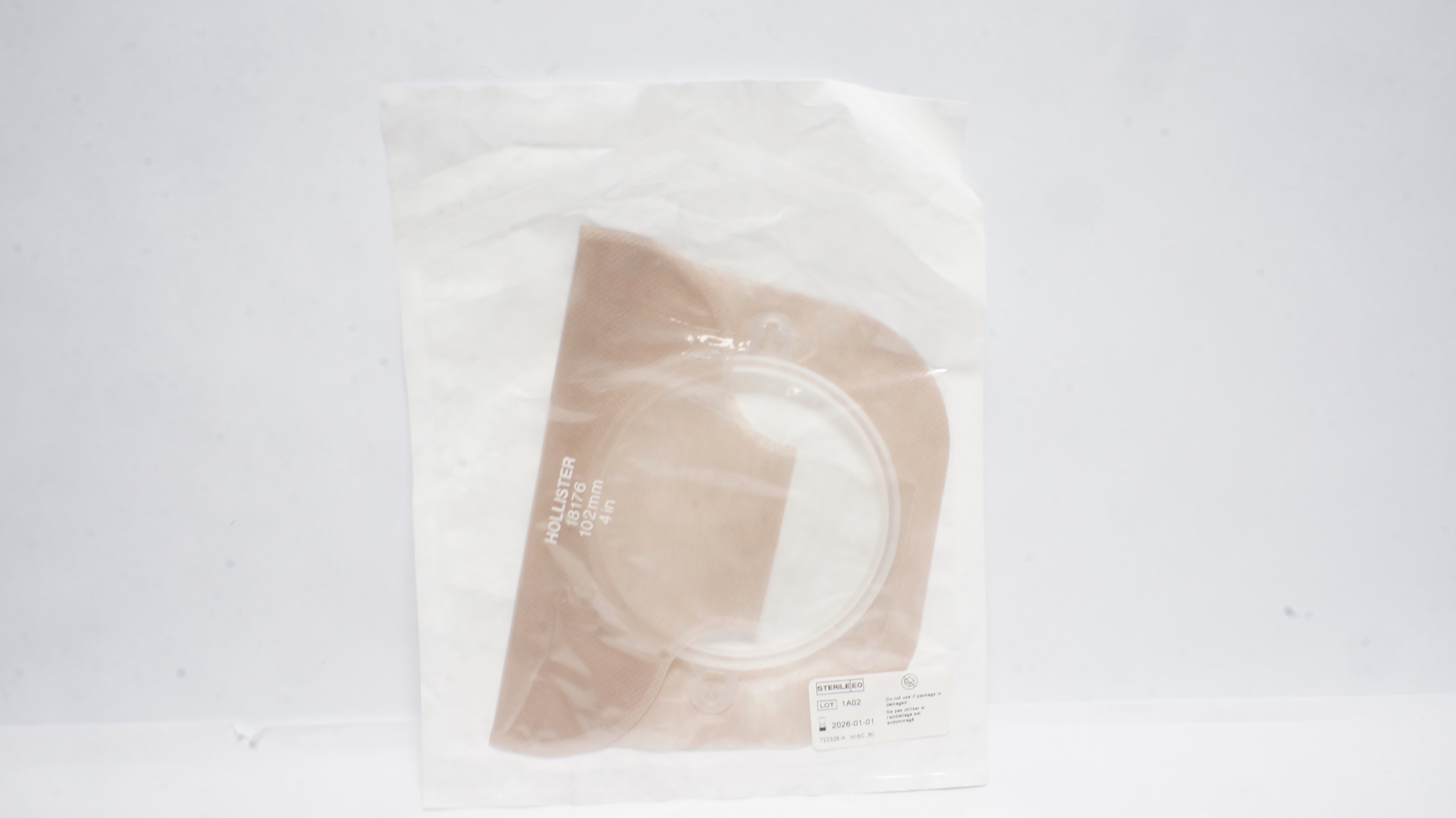 Hollister 18176 Drainable Pouch Ultra-Clear 4 inch (x)