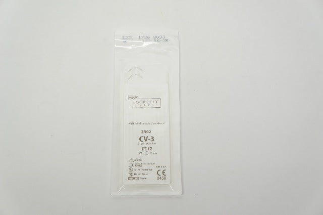 Gore-Tex 3N02 CV-3 ePTFE Nonabsorbable Monofilament  3.8c 17mm TT-17, 36inch (x)