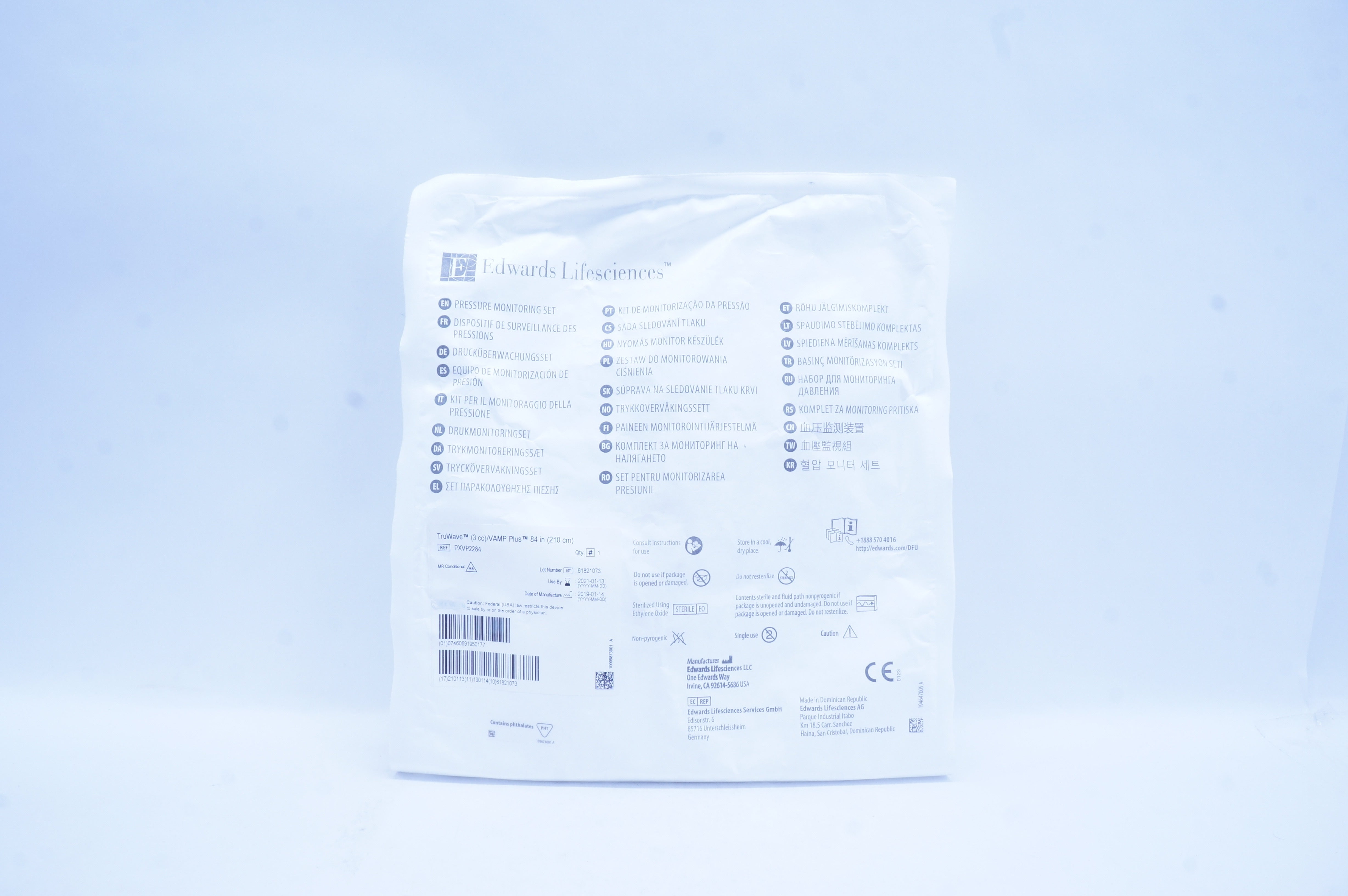 Edwards Lifesciences PXVP2284 TruWave (3cc)/VAMP Plus 84 inch (x)