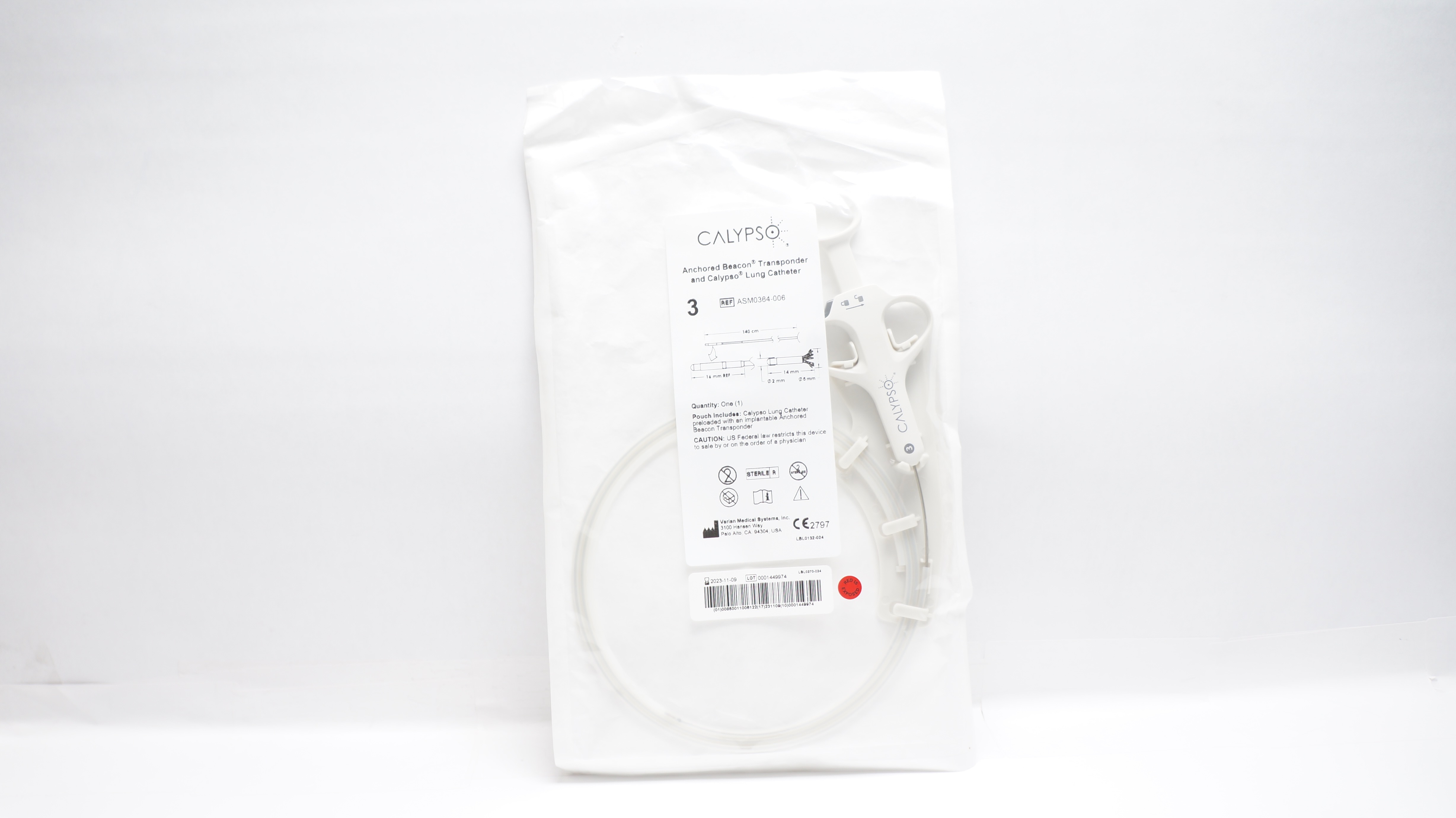 Varian Medical ASM0364-006 Calypso Beacon Transponder & Lung Cath. 140cm (x)