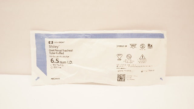 Covidien 86549 Shiley Oral/Nasal Tracheal Tube Cuffed 6.5mm x 8.9mm