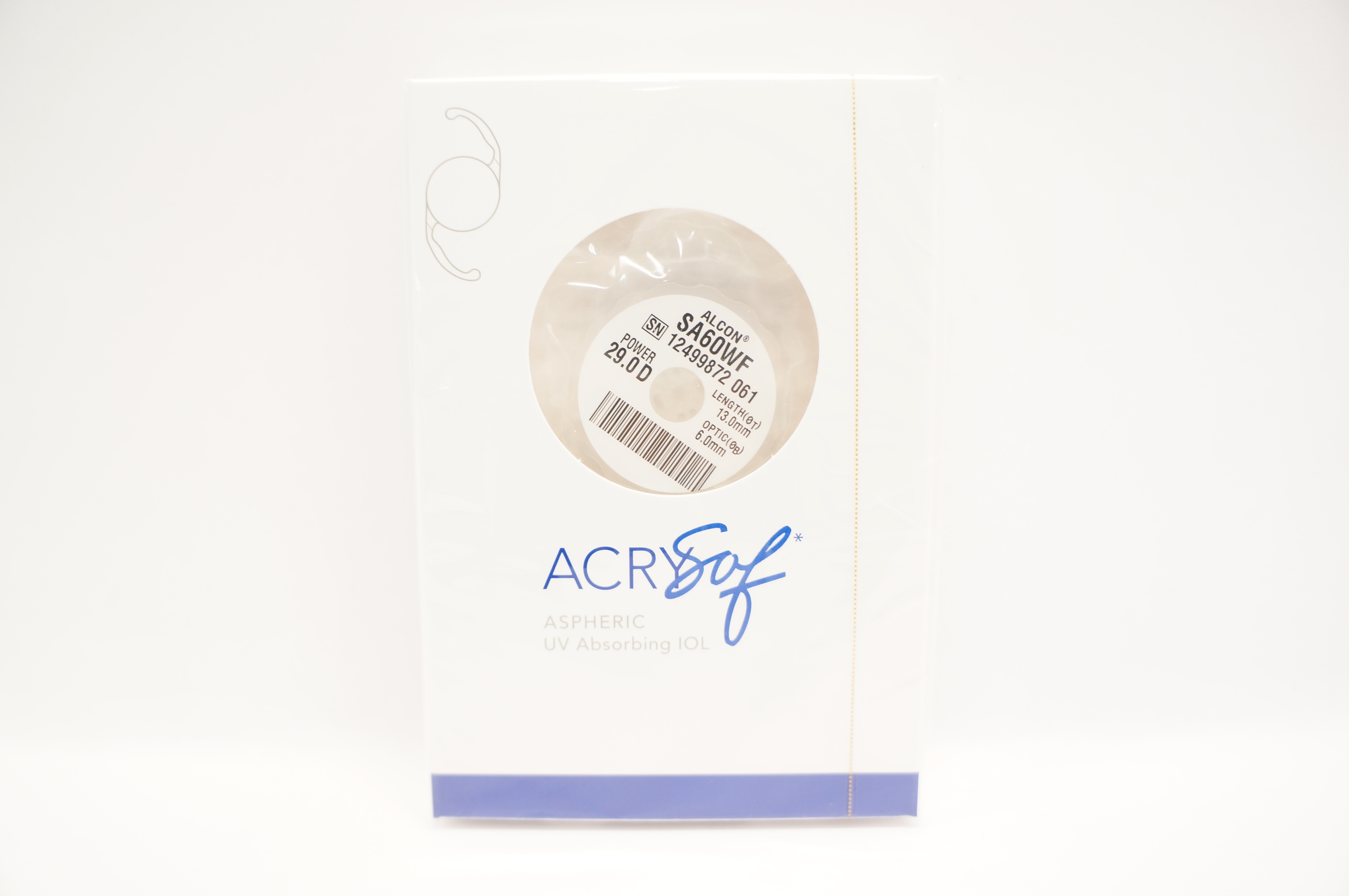 Alcon SA60WF ACRYSof Aspheric Intraocular Lens 29.0D Length13.0mm Optic 6.0mm(x)