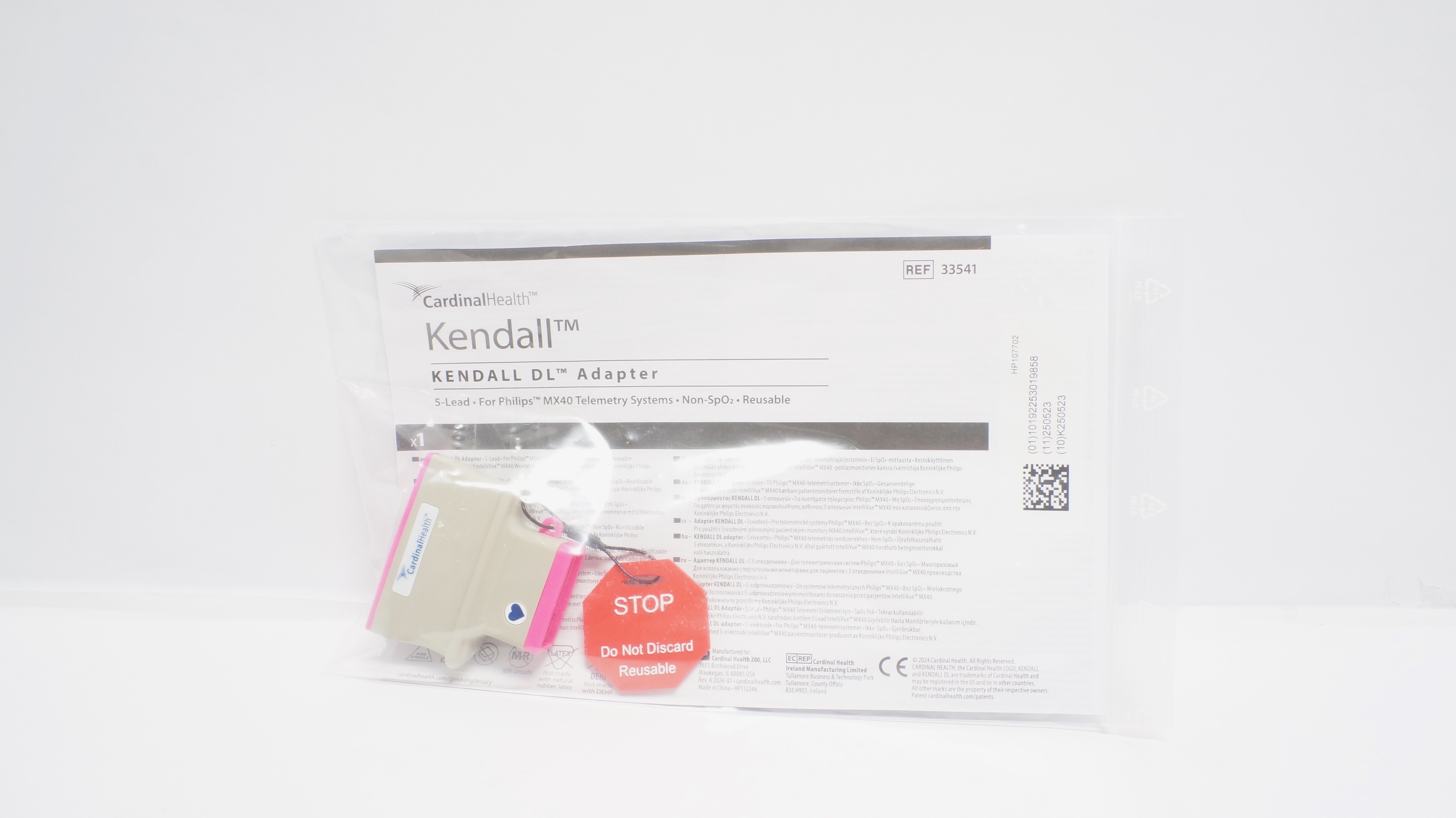 Cardinal Health 33541 Kendall DL Adapter