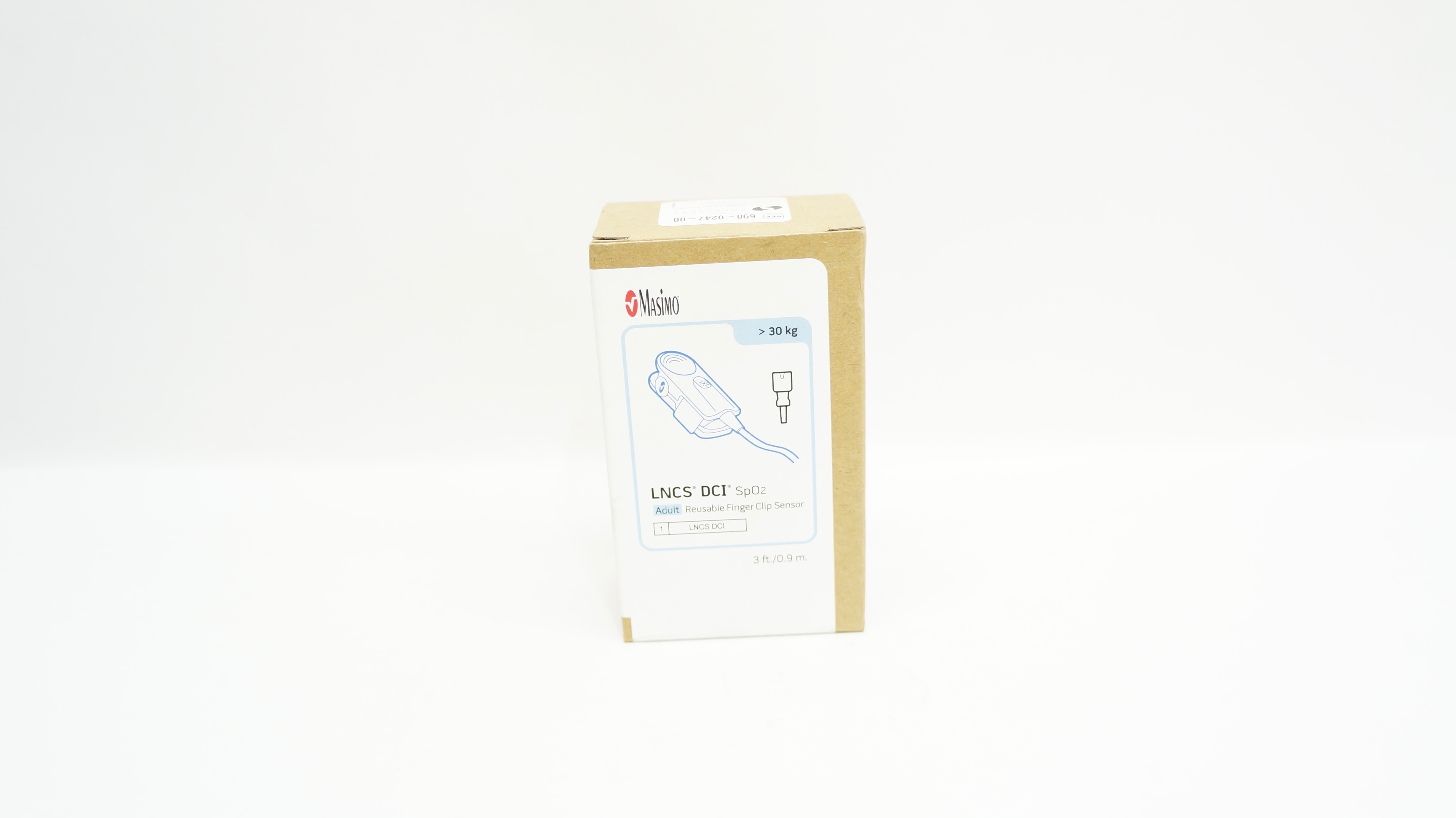 Masimo 1863 LNCS DCI SpO2 Resuable Finger Clip Sensor 3Ft. >30kg