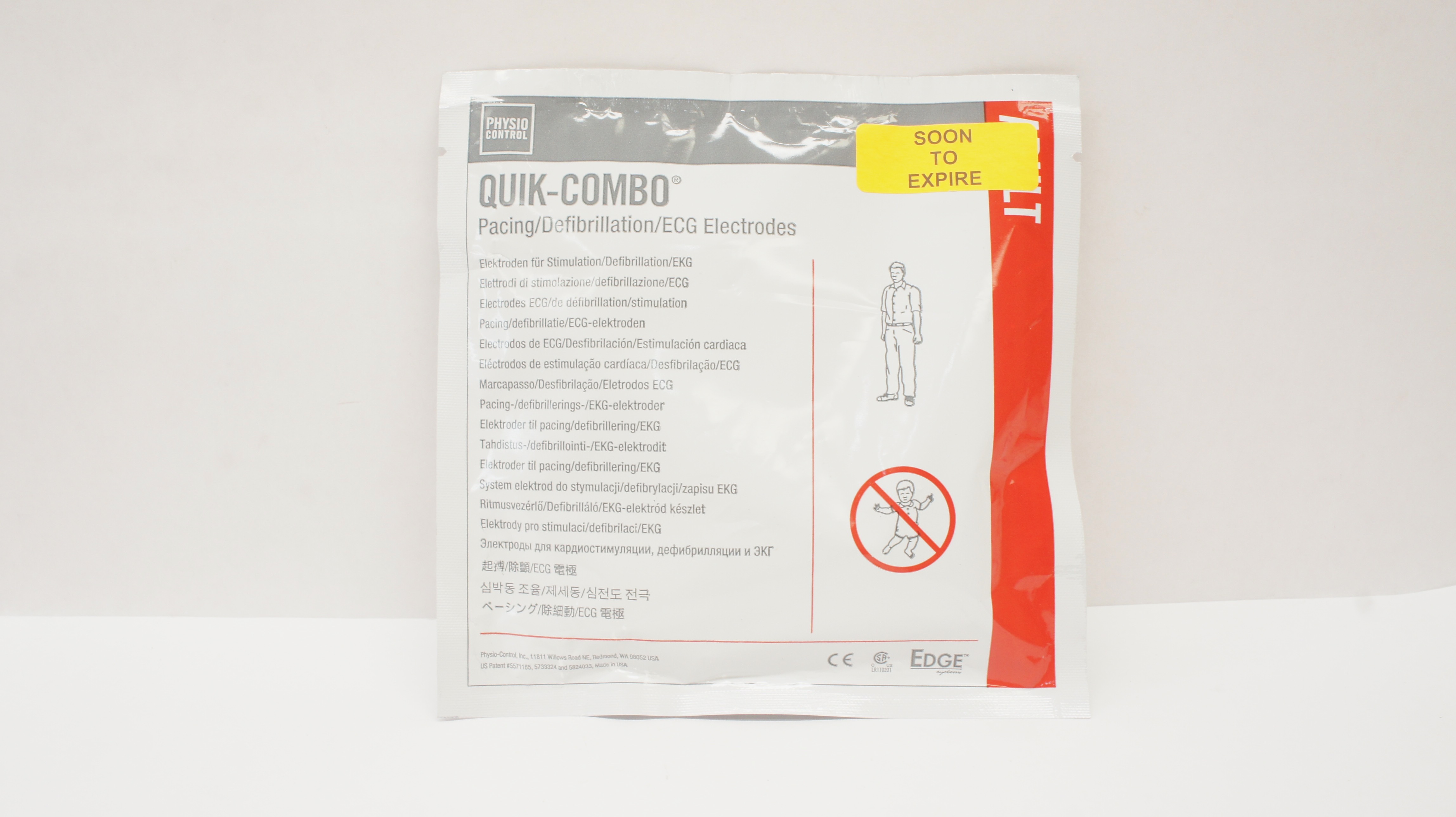 Physio Control 11996-000091 Quik-Combo Pacing/Defibrillation/ECG Electrodes (x)