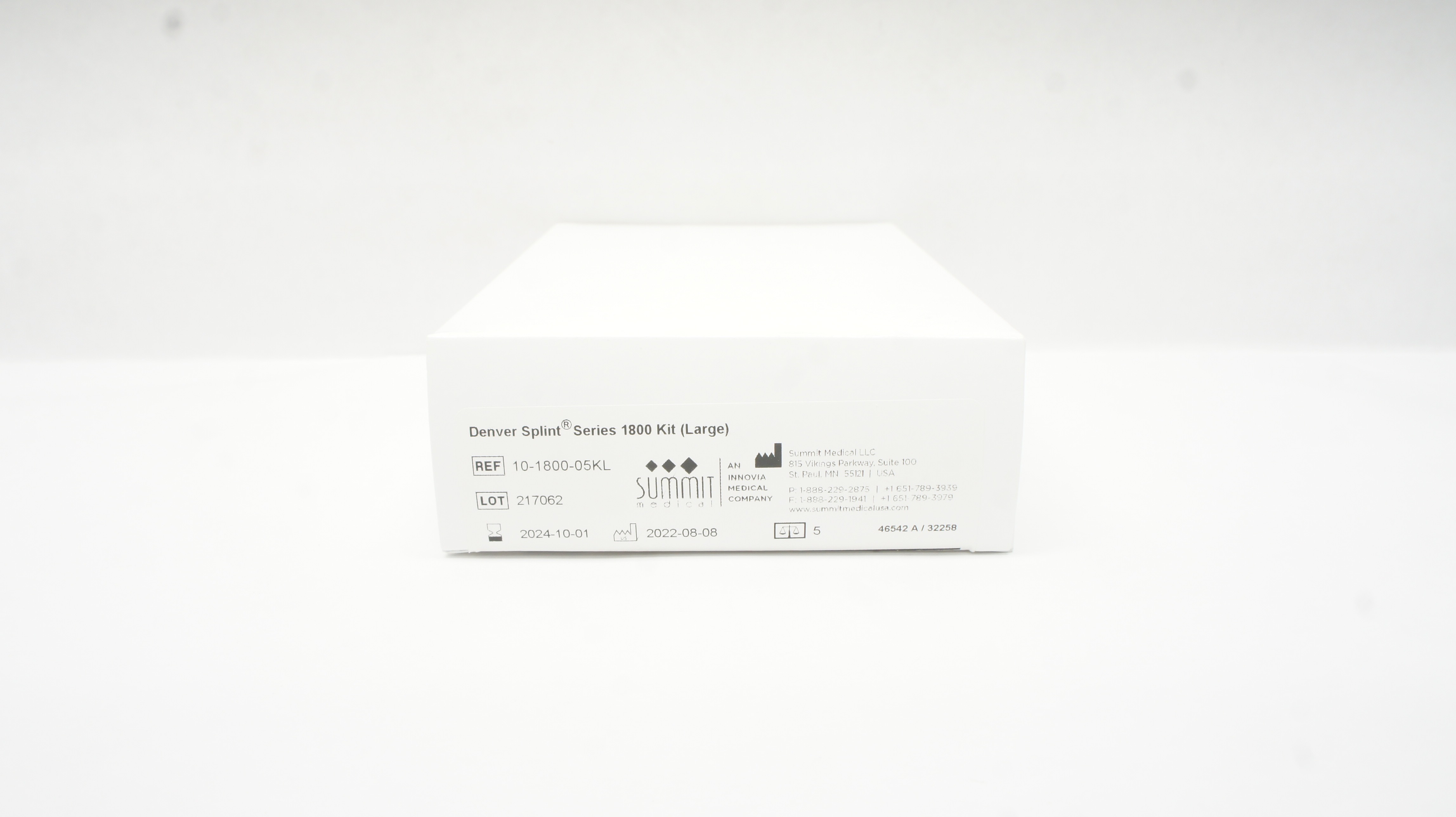 Summit Medical  10-1800-05KL The Denver Splint 1800 Kit (Large) - Box of 5
