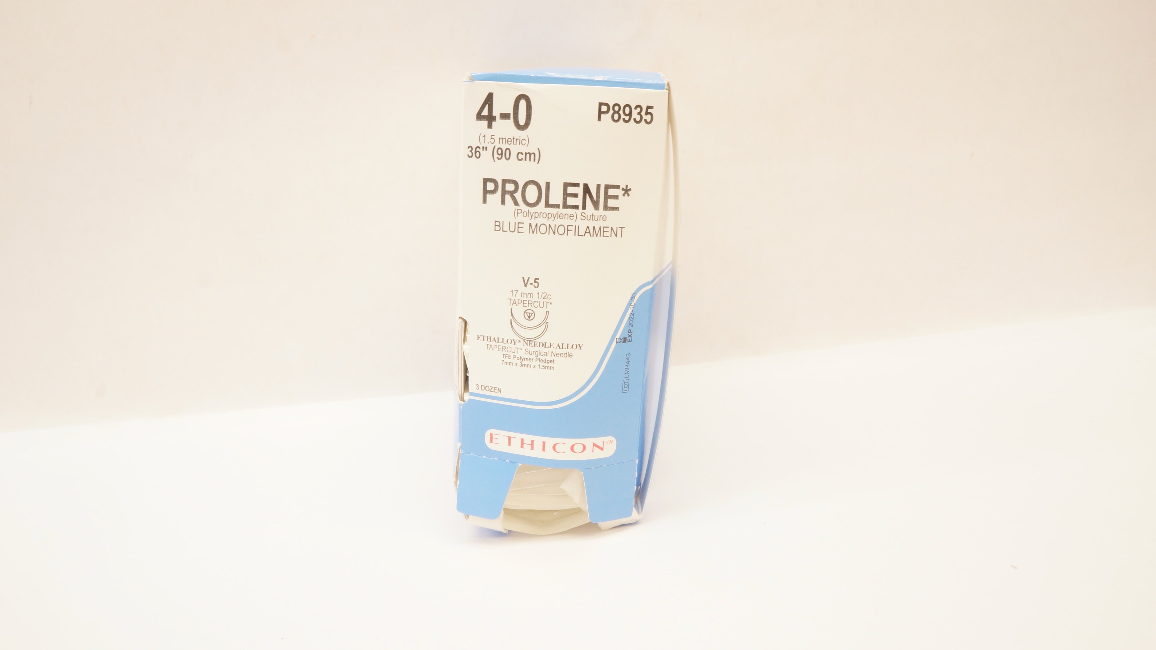 Ethicon P8935 PROLENE, TAPERCUT, V-5 17mm, 36 - Box of 36