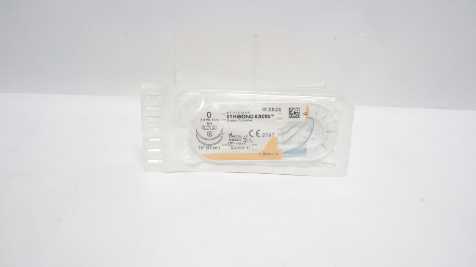 Ethicon X524 ETHIBOND EXCEL Suture 0 36" Coated Polyester