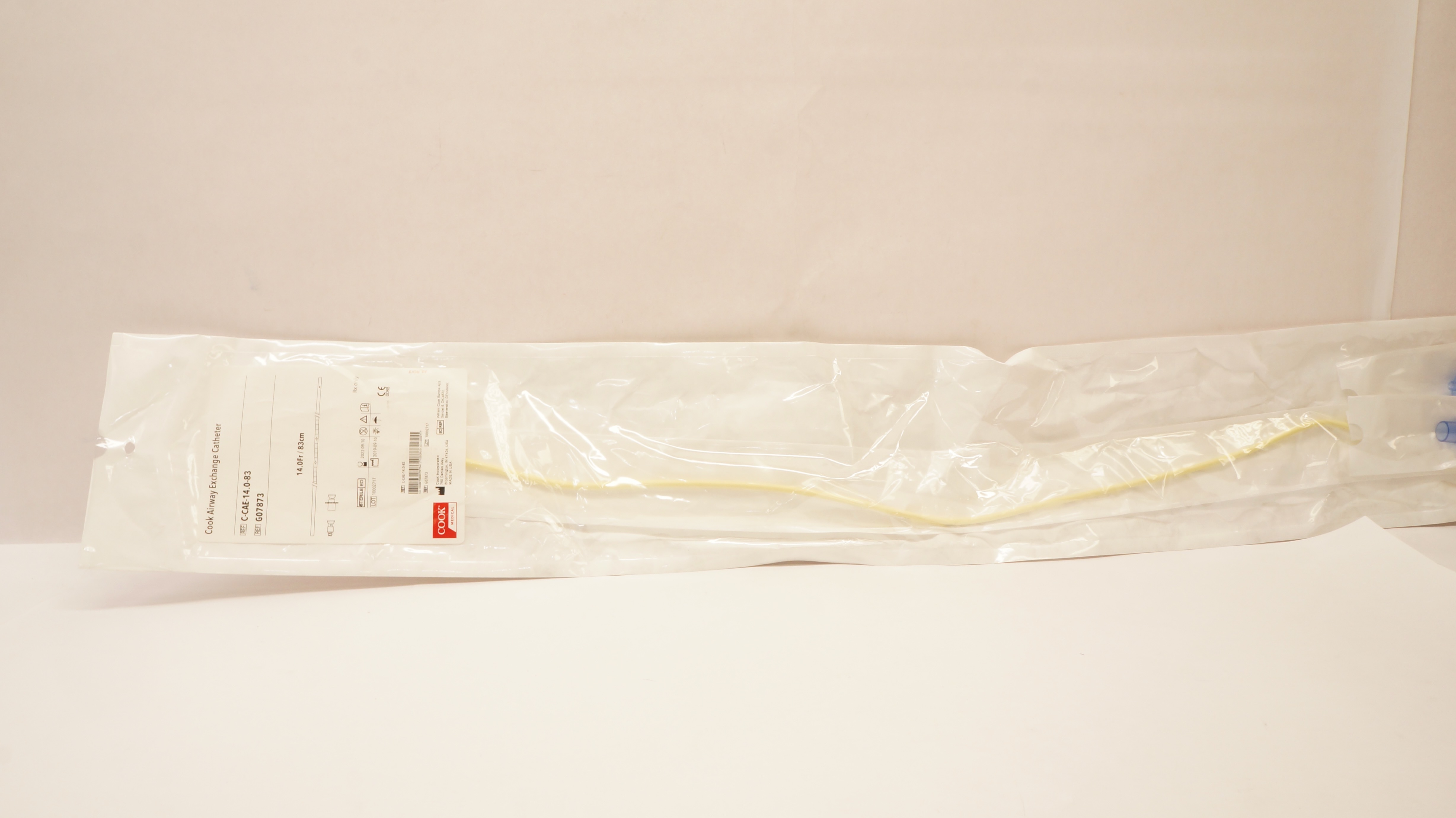 Cook G07873 Airway Exchange Cath. with Rapi-Fit Adapters 14.0Fr x 83cm (x)