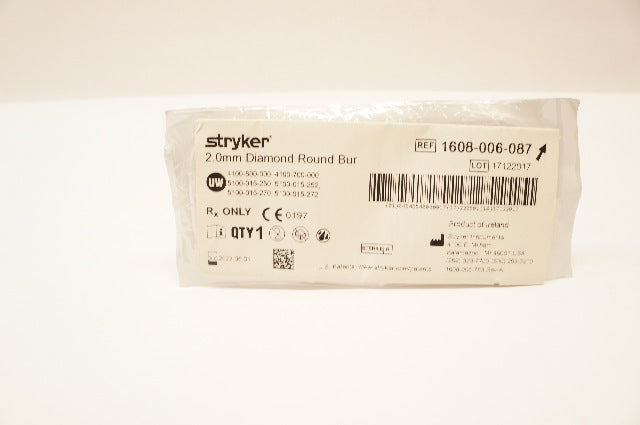 Stryker 1608-006-087 Diamond Round Bur 2.0mm (x)