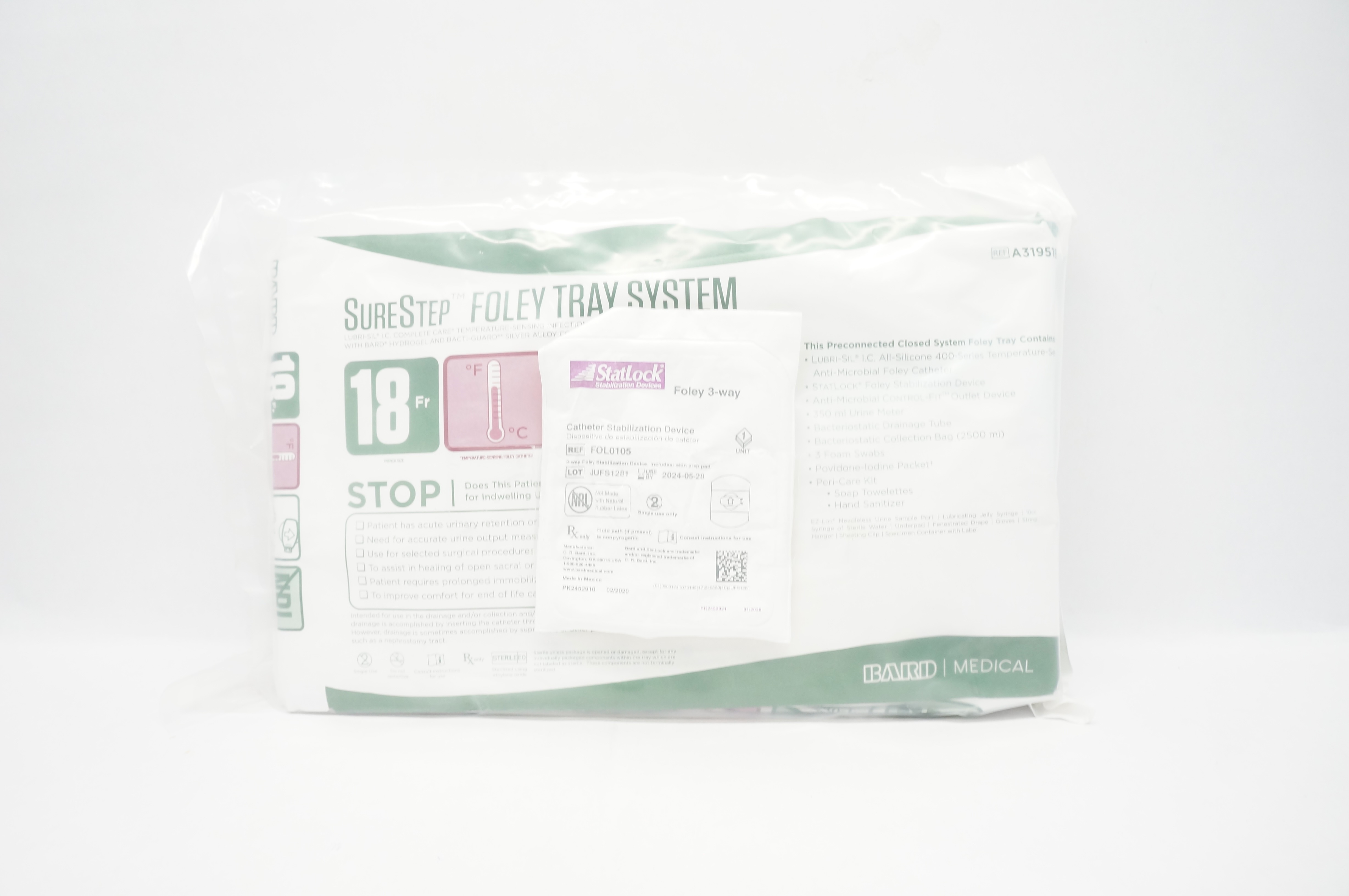 Bard FOL0105 StatLock Foley 3-way Cath. Stabilization Device