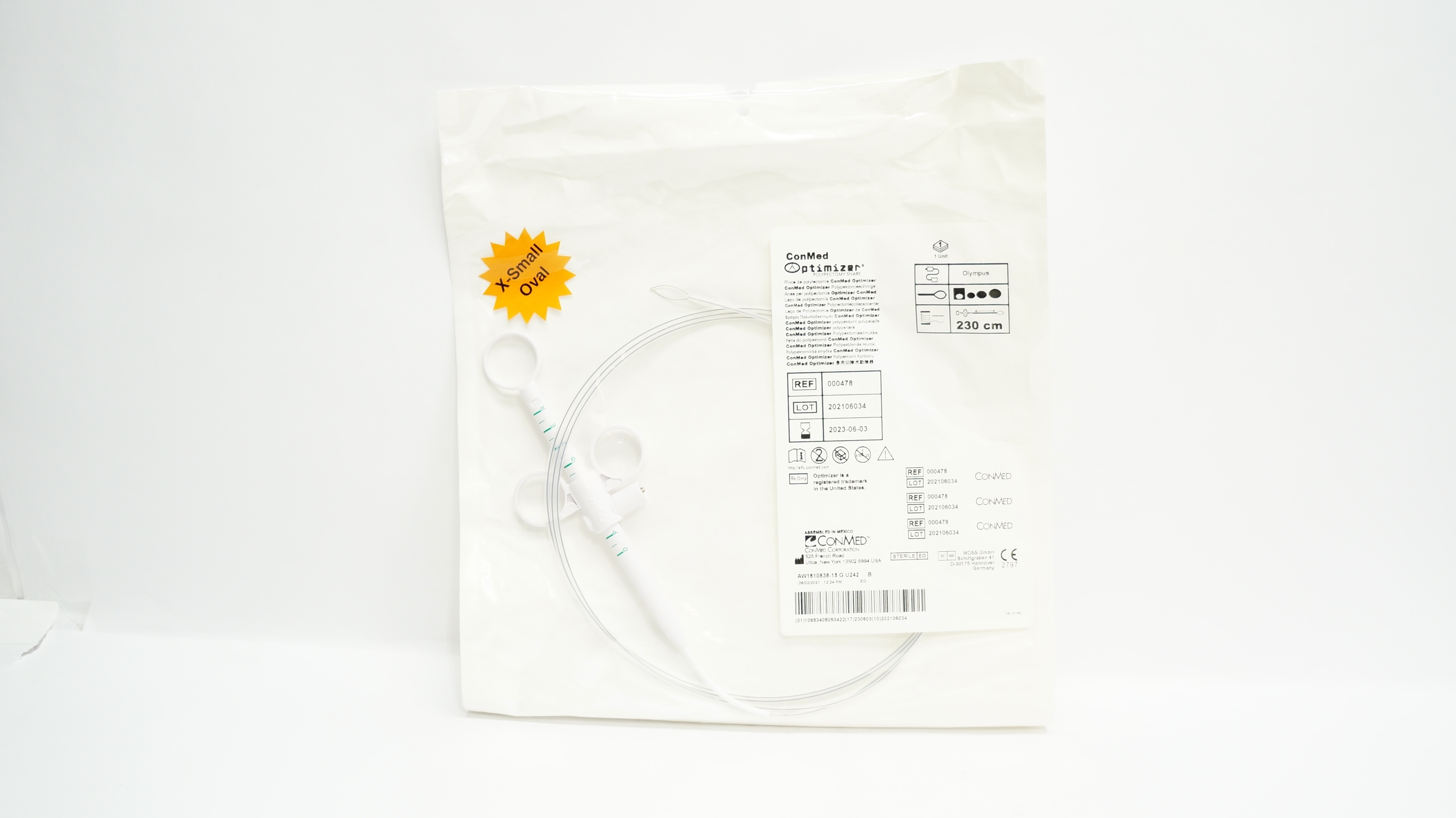 ConMed 000478 Olympus Optimizer Polypectomy Snare 230cm (x)