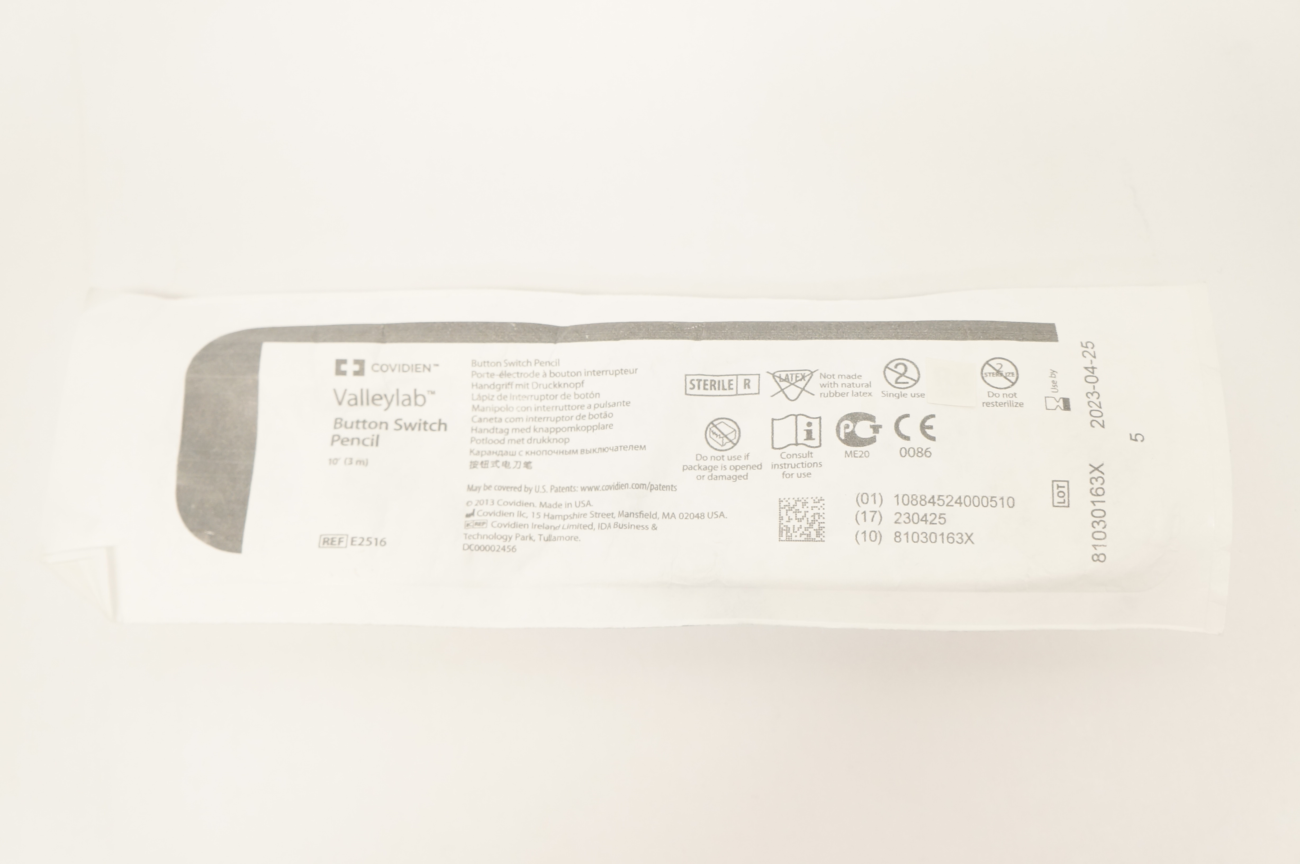 Covidien E2516H Valleylab Button Switch Pencil Holster 10F