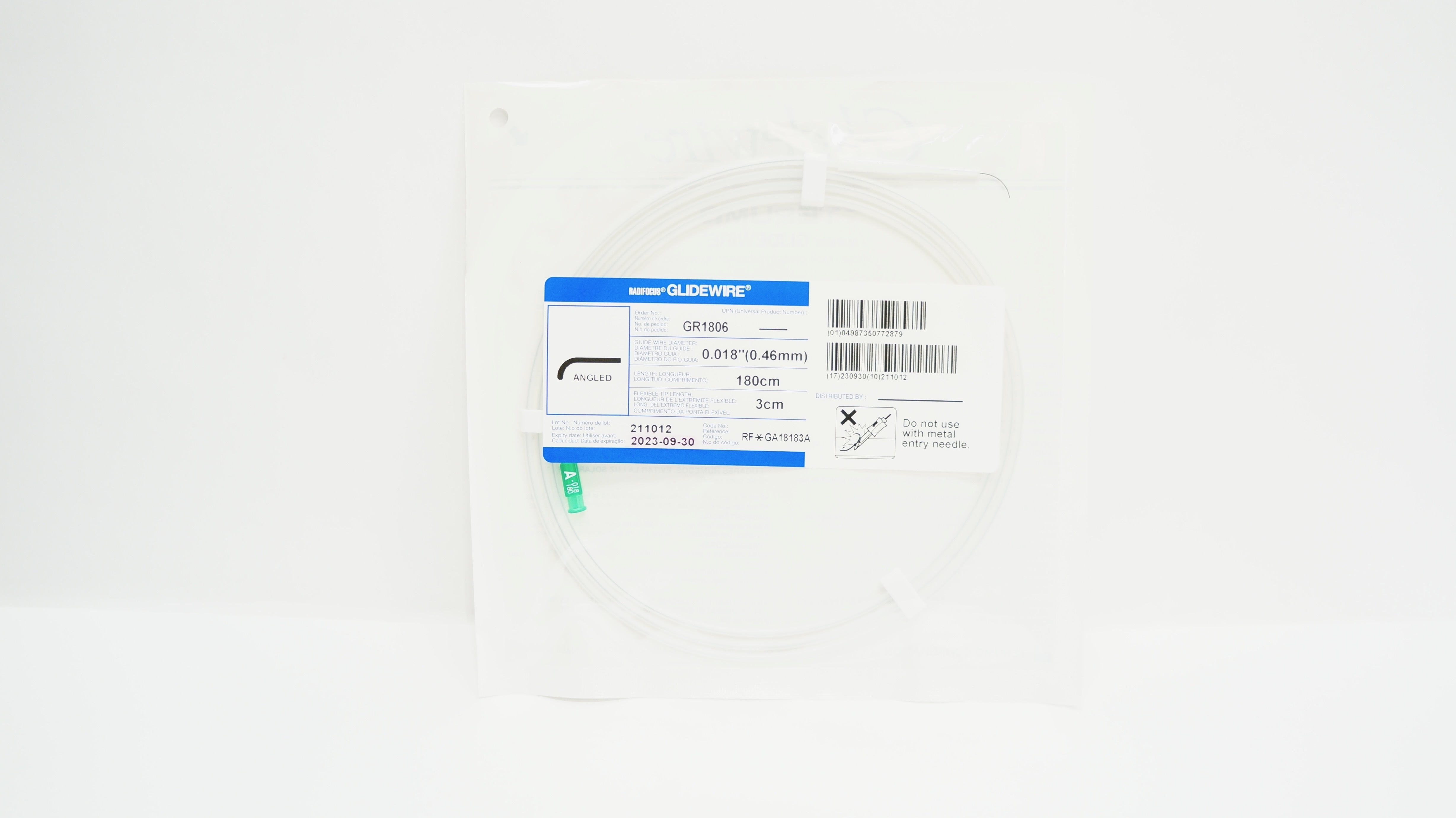 Terumo GR1806 Radifocus Glidewire 0.018inch x 3cm x 180cm (x)