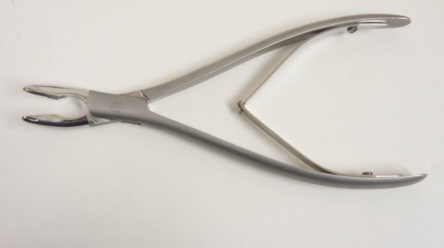 Grieshaber Bane Rongeur Single-Jointed Curved 7in Stainless