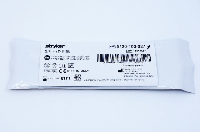 Stryker 5120-100-027 Drill Bit 2.7mm