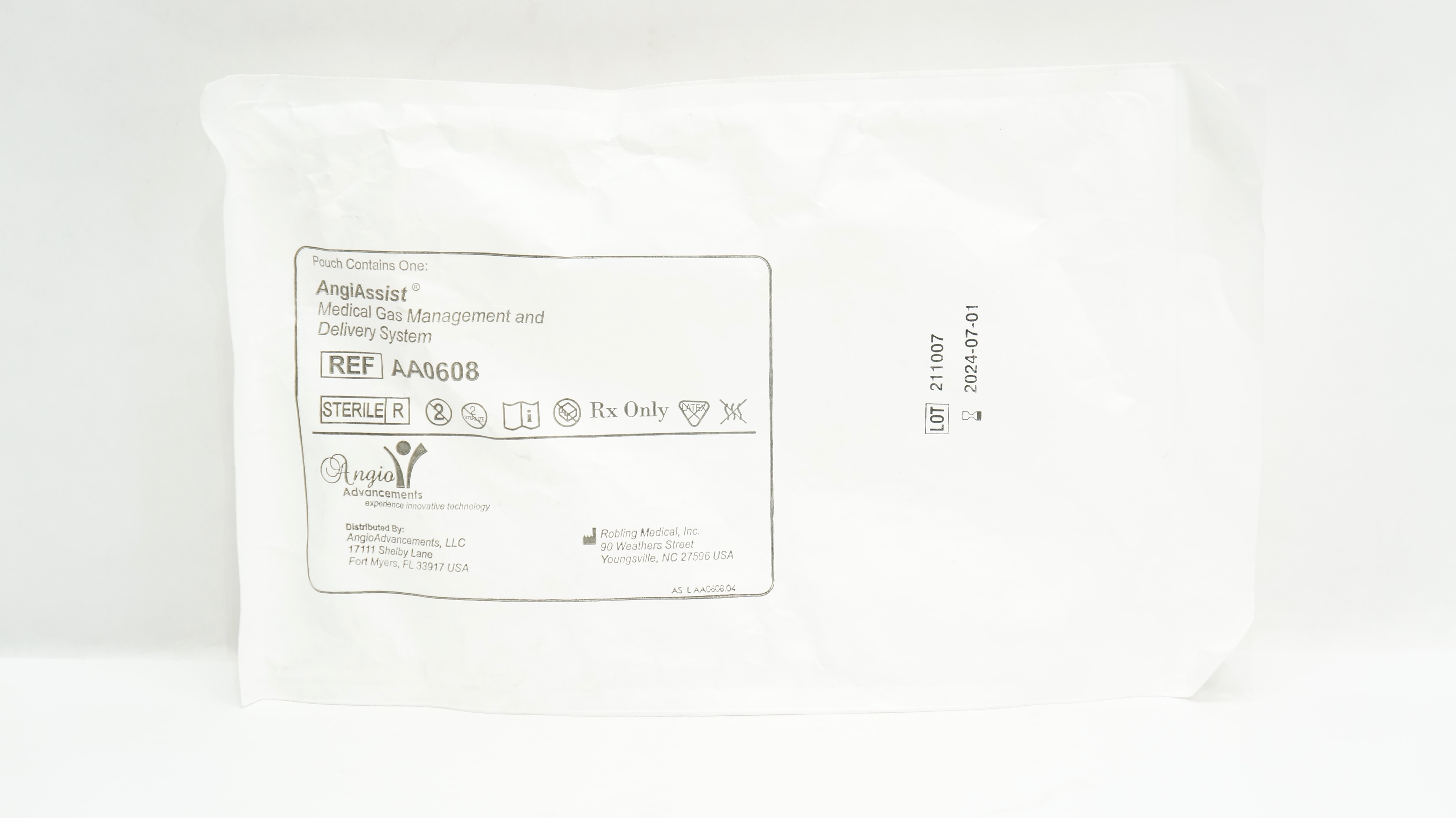 Angio Advancements AA0608 Medical Gas Management and Delivery System