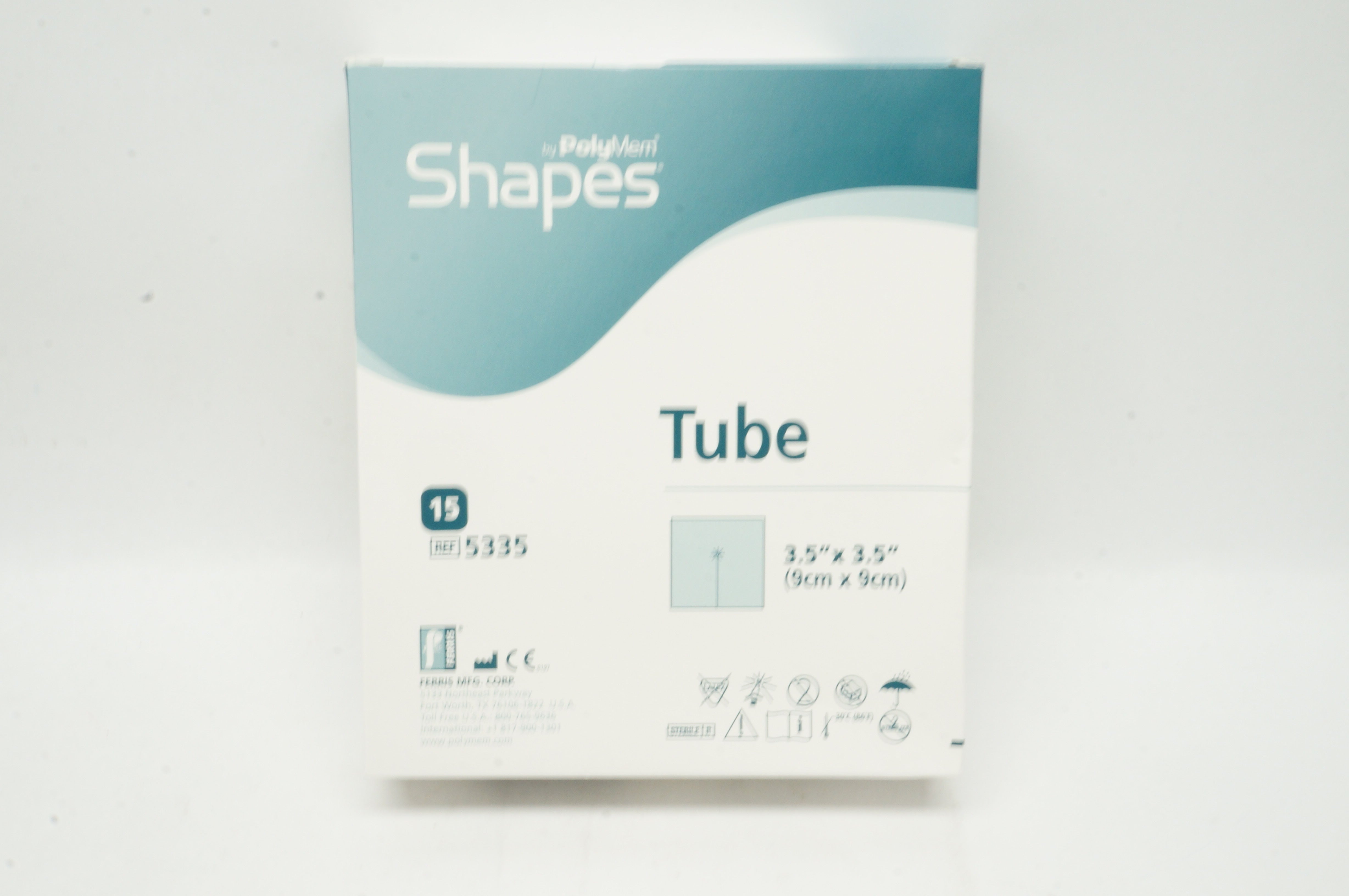 Ferris 5335 PolyMem Shapes Tube 3.5inch x 3.5inch - Box of 15
