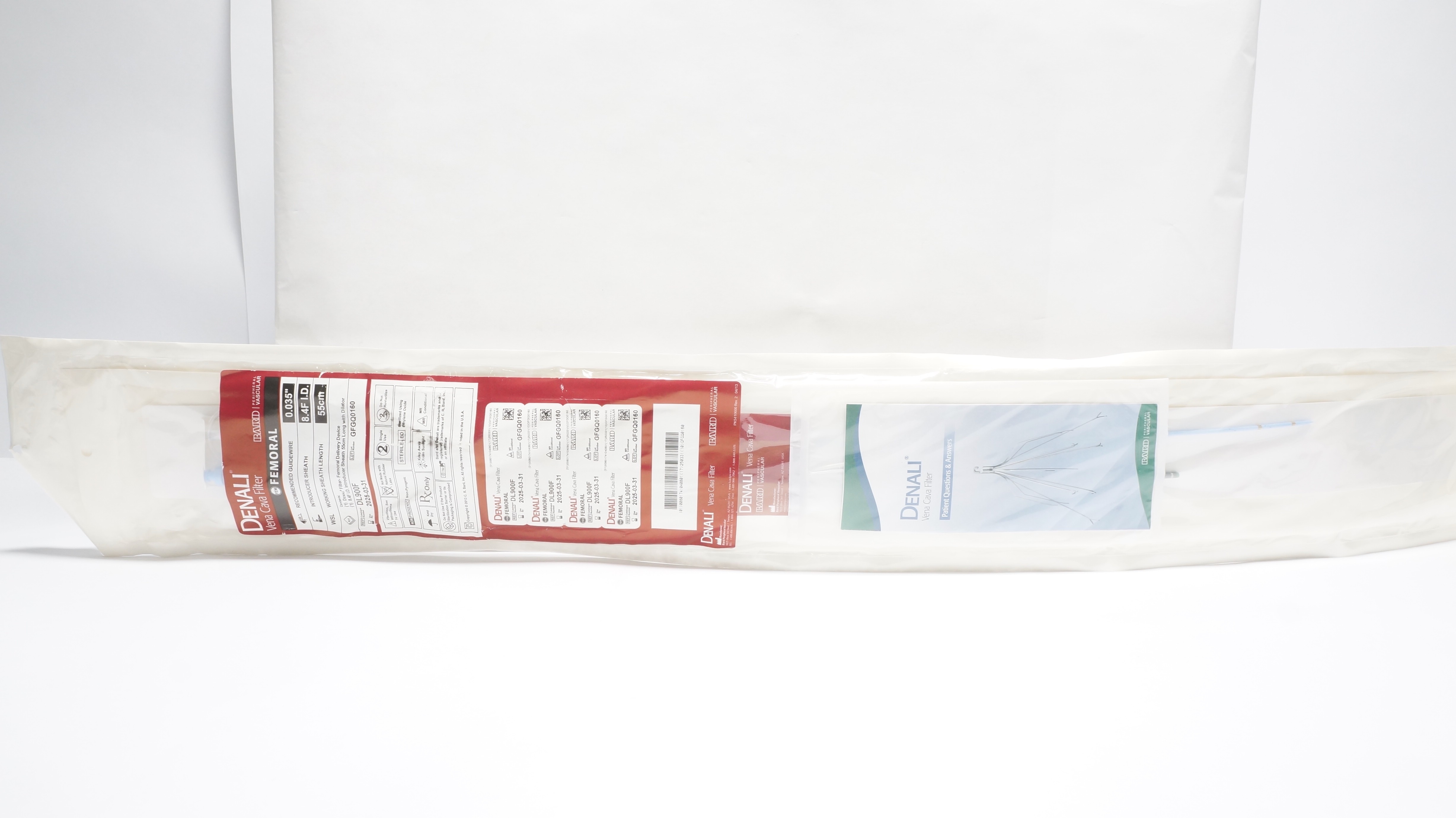 Bard DL900F Denali Vena Cava Filter, Femoral Delivery Device 0.035inch (x)
