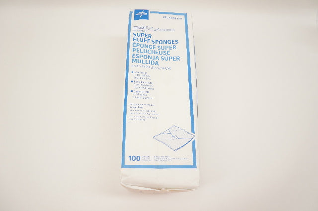 Medline NON1167B BULKEE II Super Fluff Sponges 6 x 6-3/4inch - Pack of 100