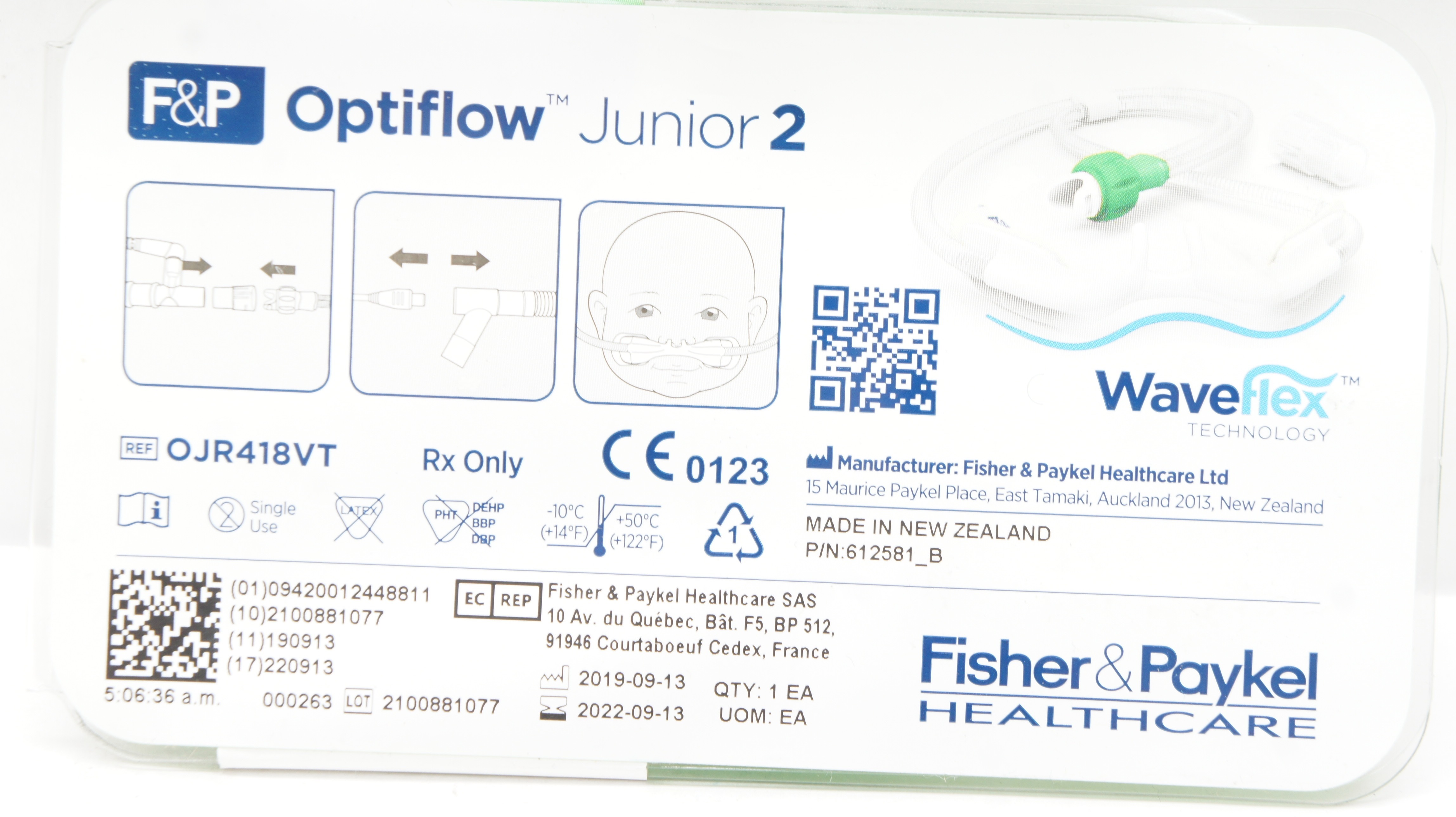 Fisher&Paykel OJR418VT WaveFlex Optiflow Junior 2 Ventilator