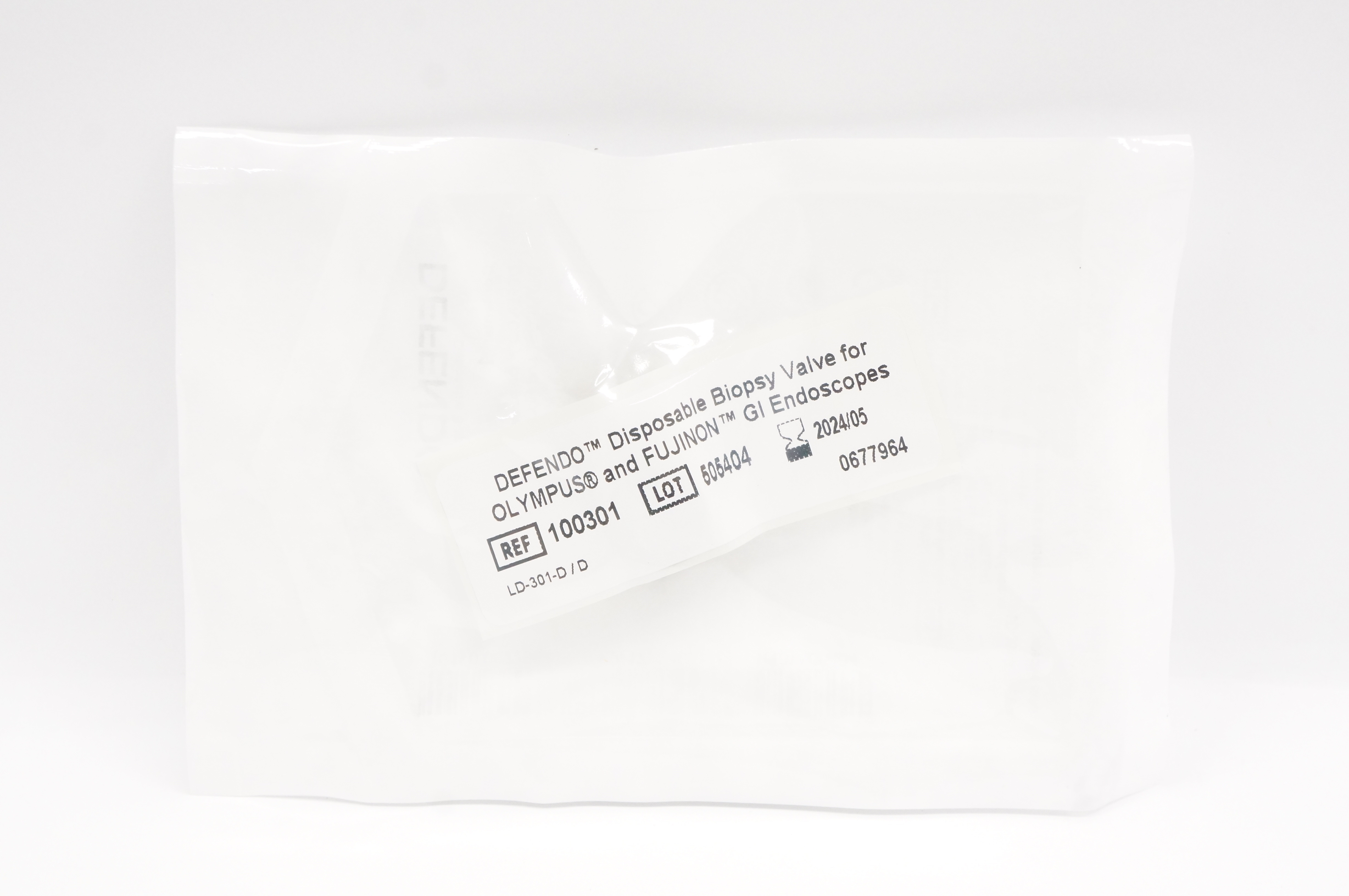 Medivators 100301 Defendo Disposable Biopsy Valve Endoscopes
