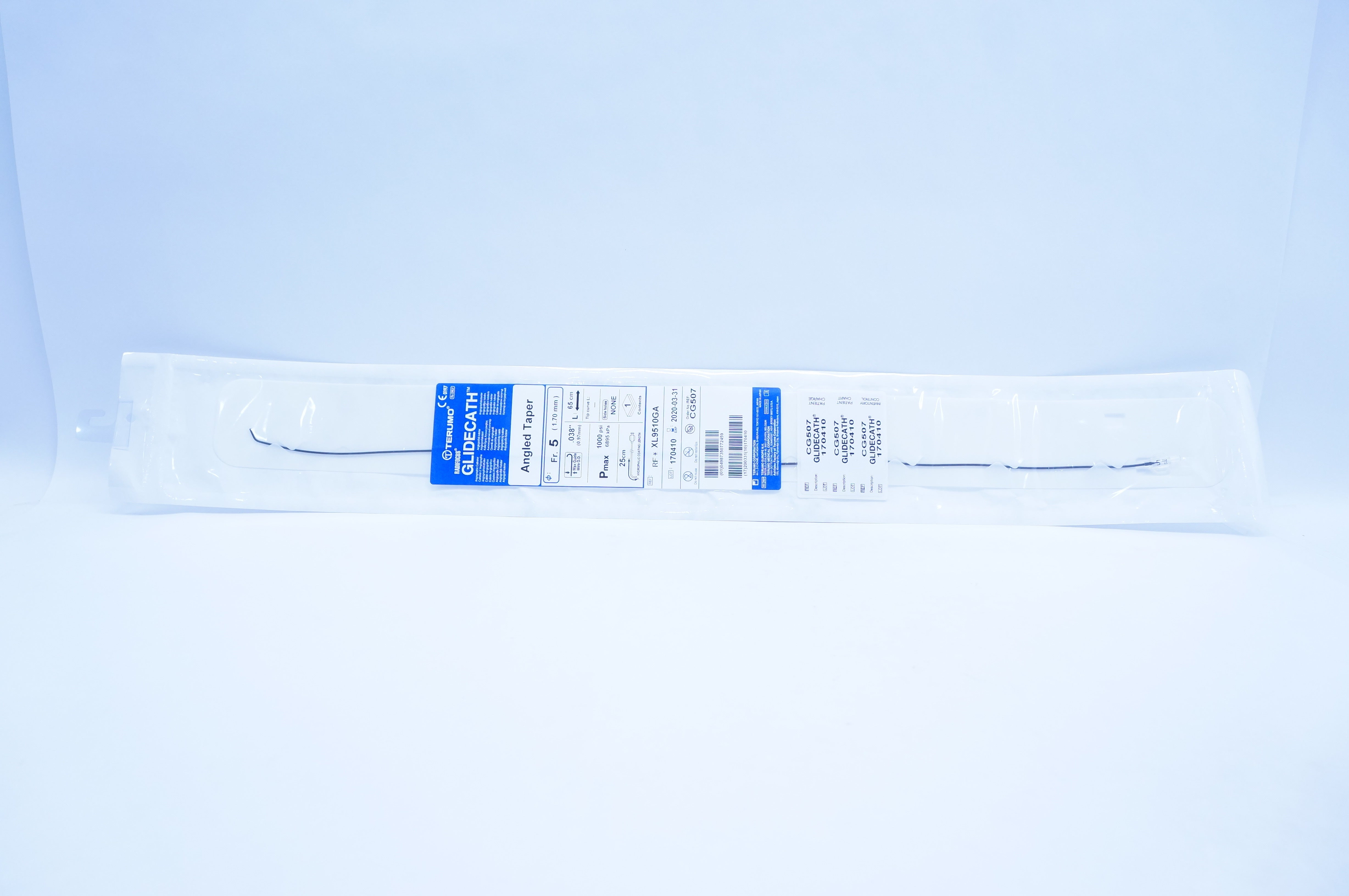Terumo XL9510GA GLIDECATH Angled Taper Angiographic Cath. 5Fr.  (x)