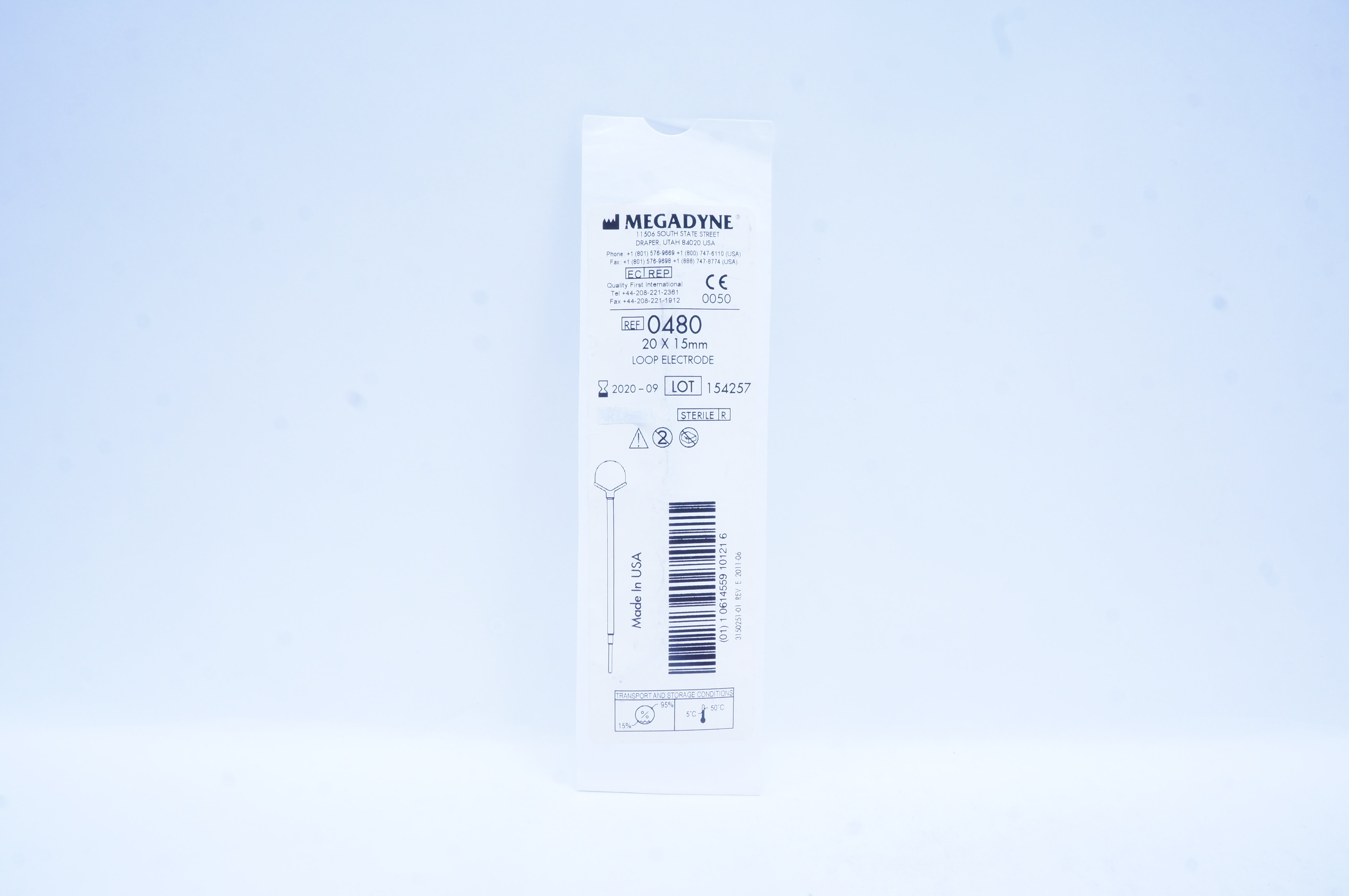 Megadyne 0480 Loop Electrode 20mm x 15mm (x)