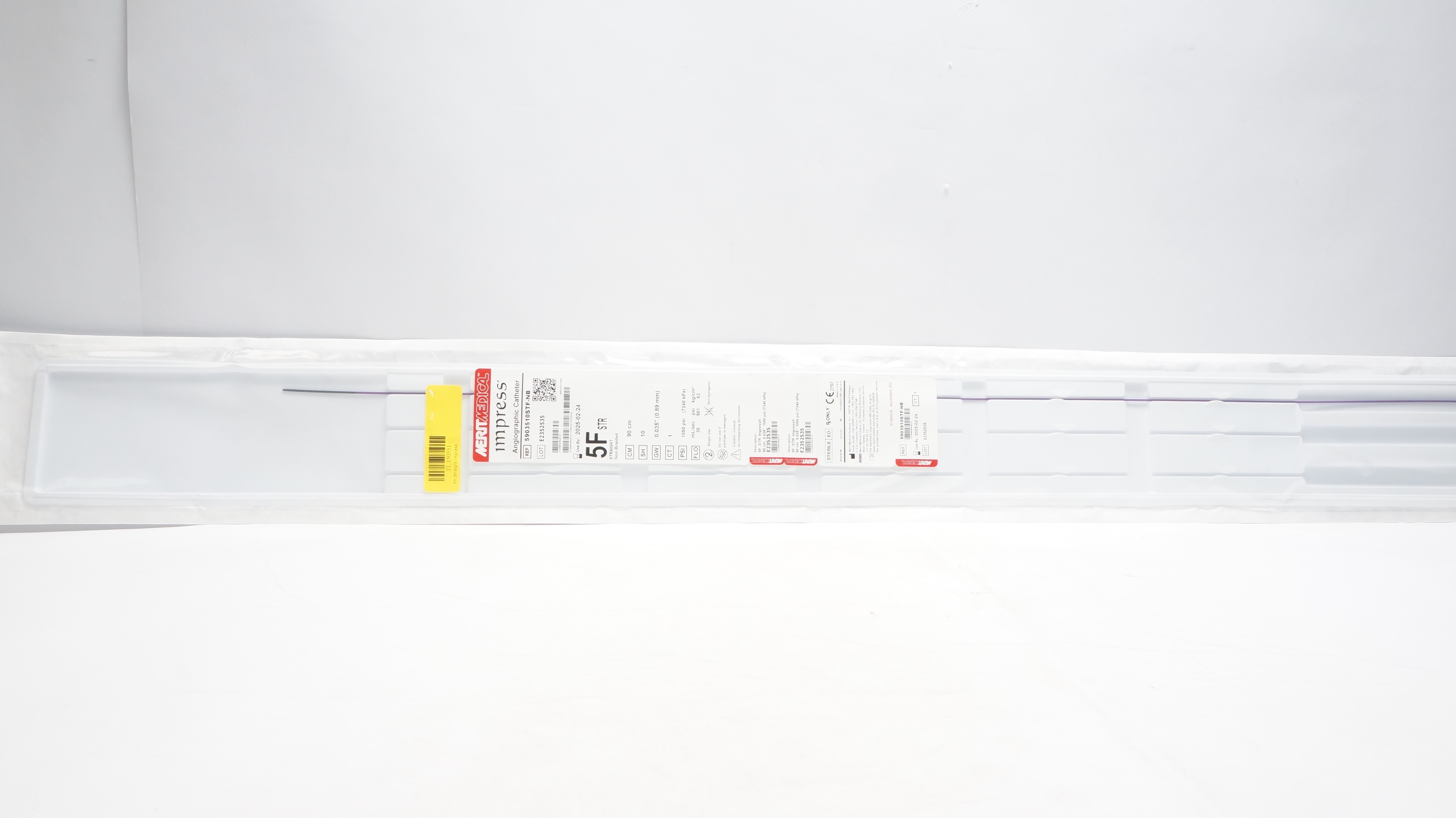 MeritMedical 5903510STF-NB Impress STR Angiographic Cath. 5F x 90cm (x)
