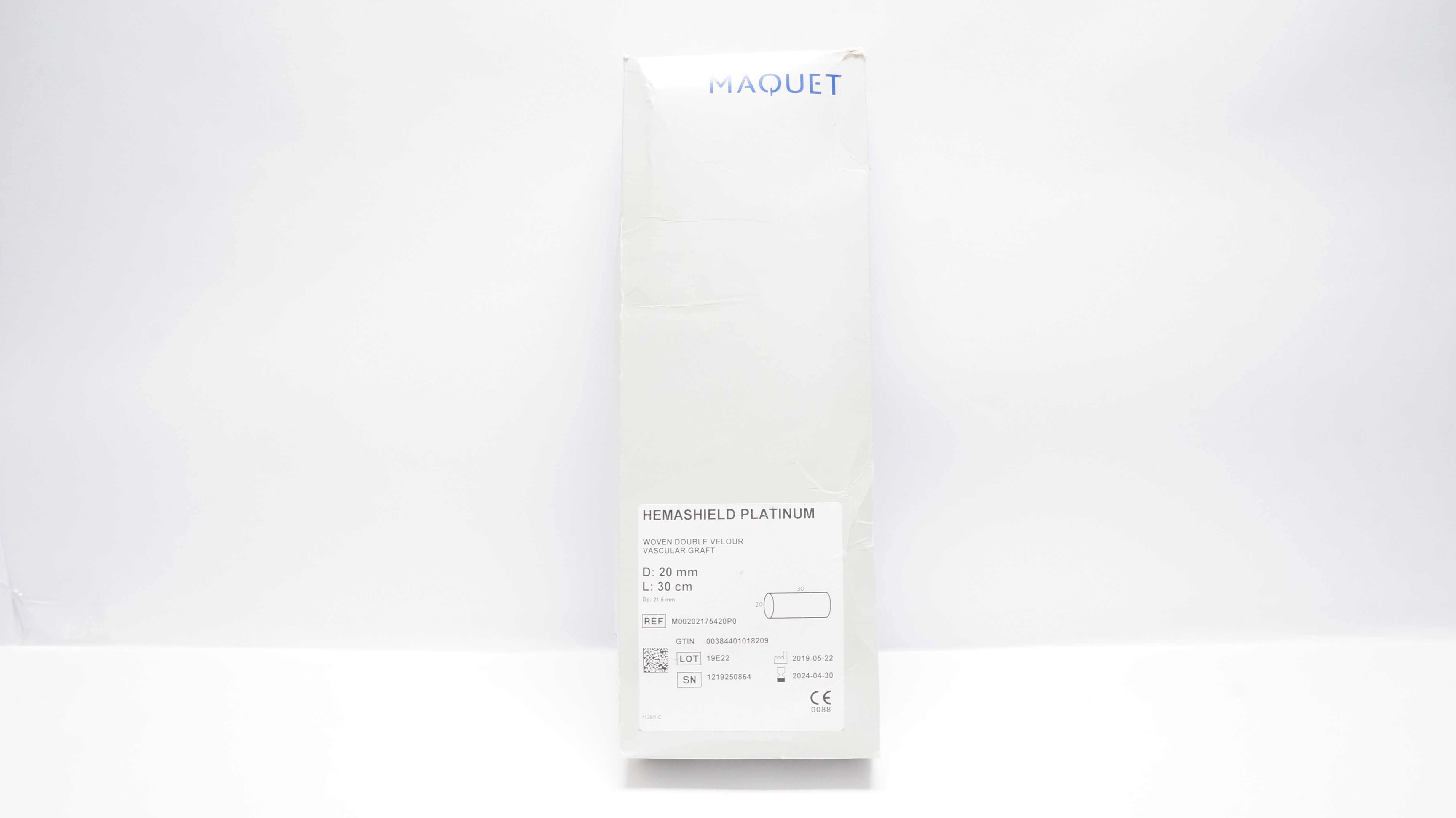 Maquet M00202175420P0 Hemashield Platinum Woven Double Velour Vascular Graft (x)