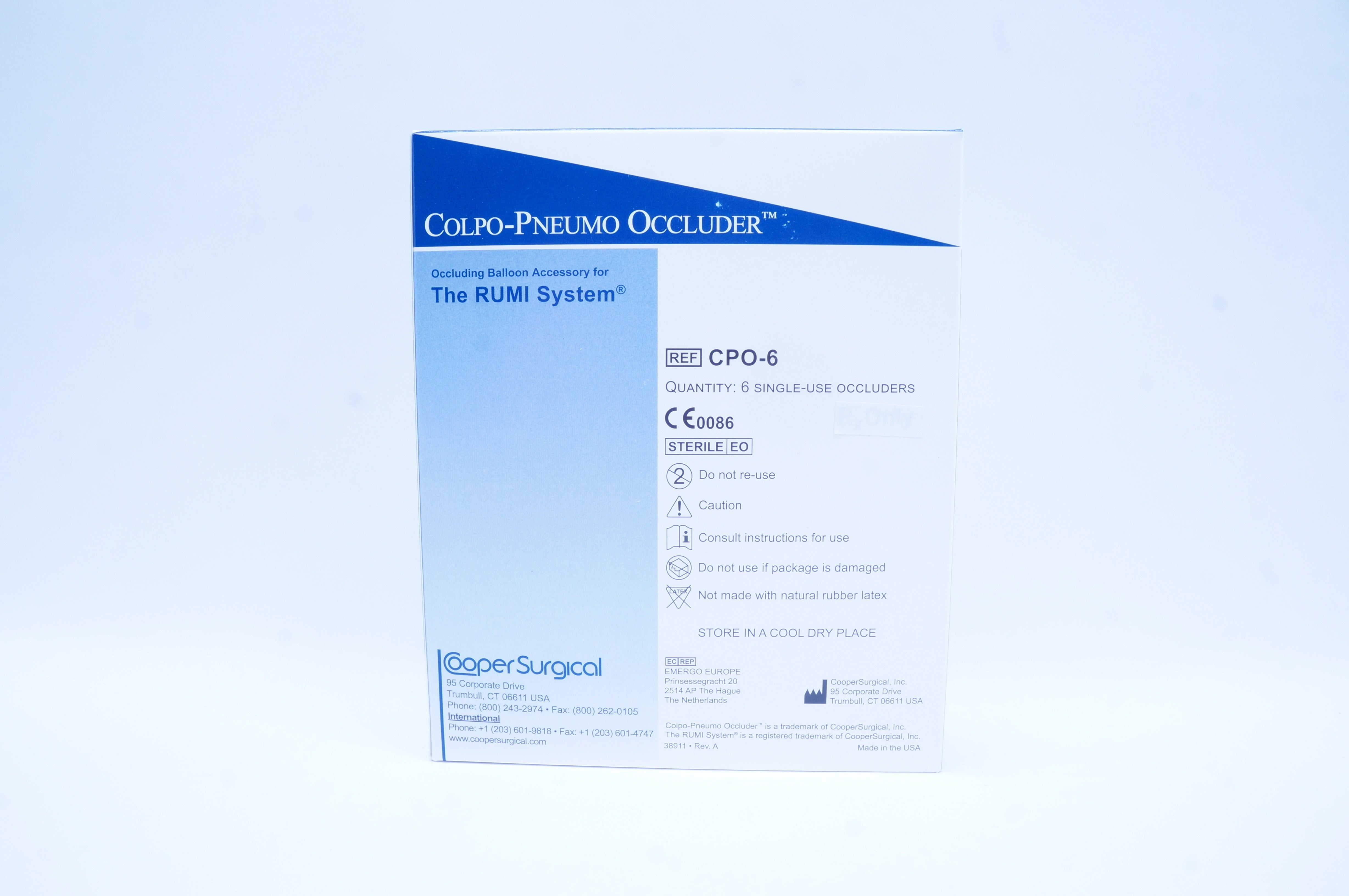 Cooper Surgical CPO-6 Colpo-Pneumo Occluder - Box of 6