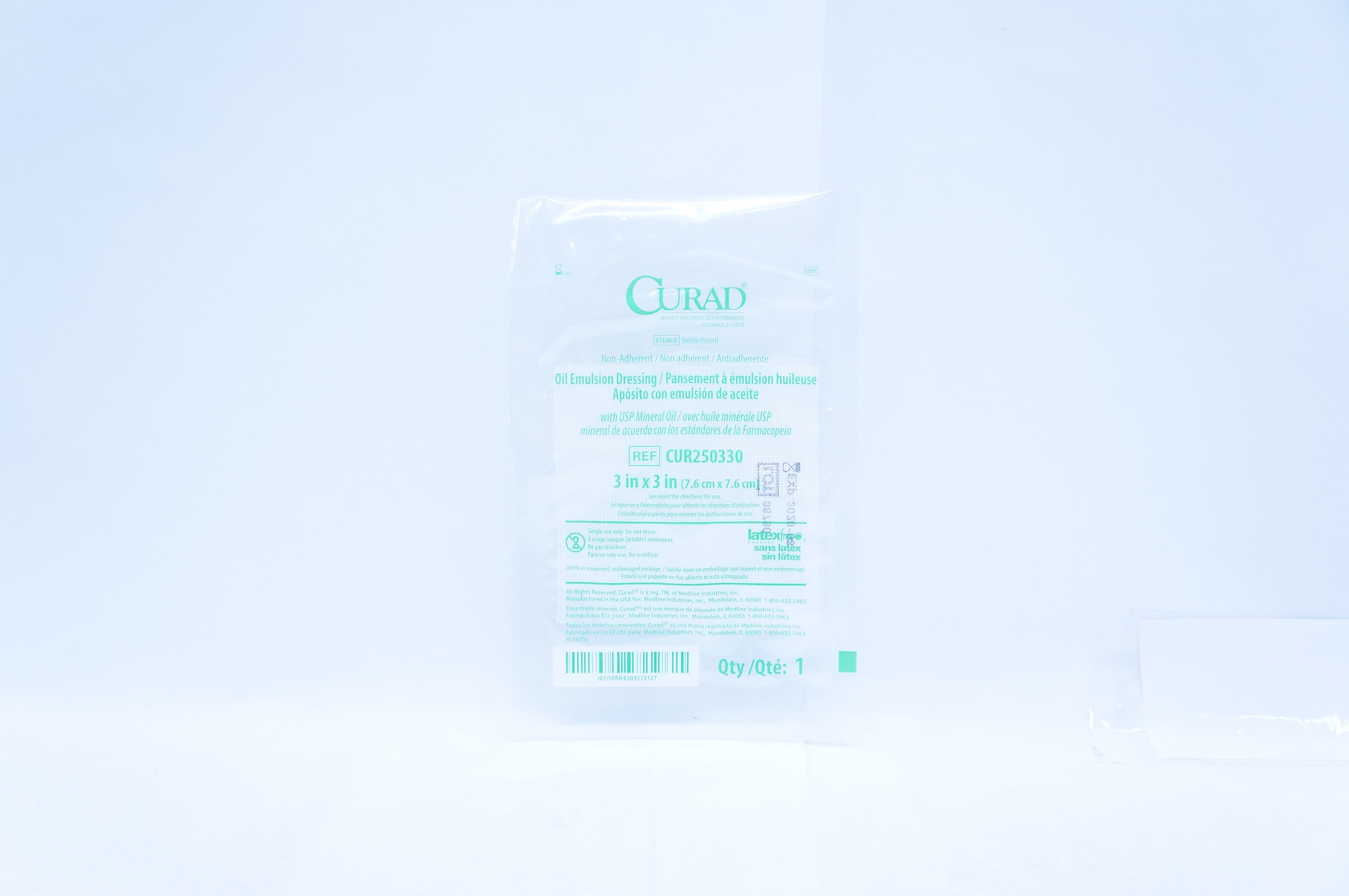 Curad CUR250330 Oil Emulsion Dressing 3inch x 3inch  (x)