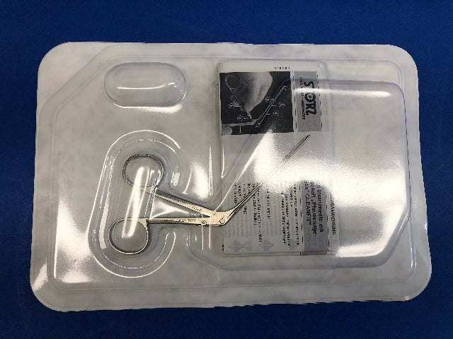Karl Storz 221112 Ear Forceps, Straight, With Spring, Smooth, 4 mm, WL. 8 cm