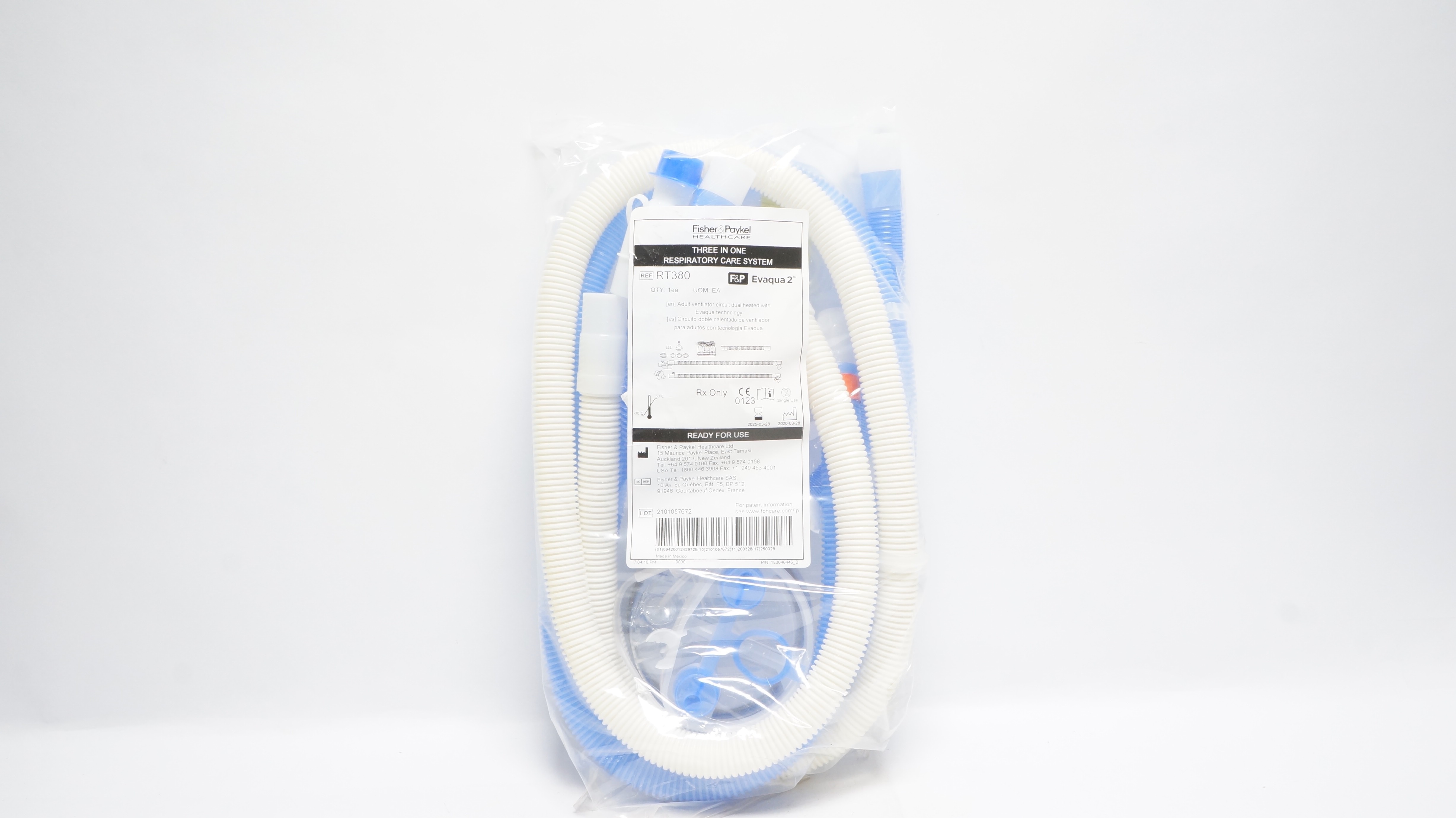 Fisher&Paykel RT380 Evaqua2 Adult Ventilator Circuit Dual Heated (x)