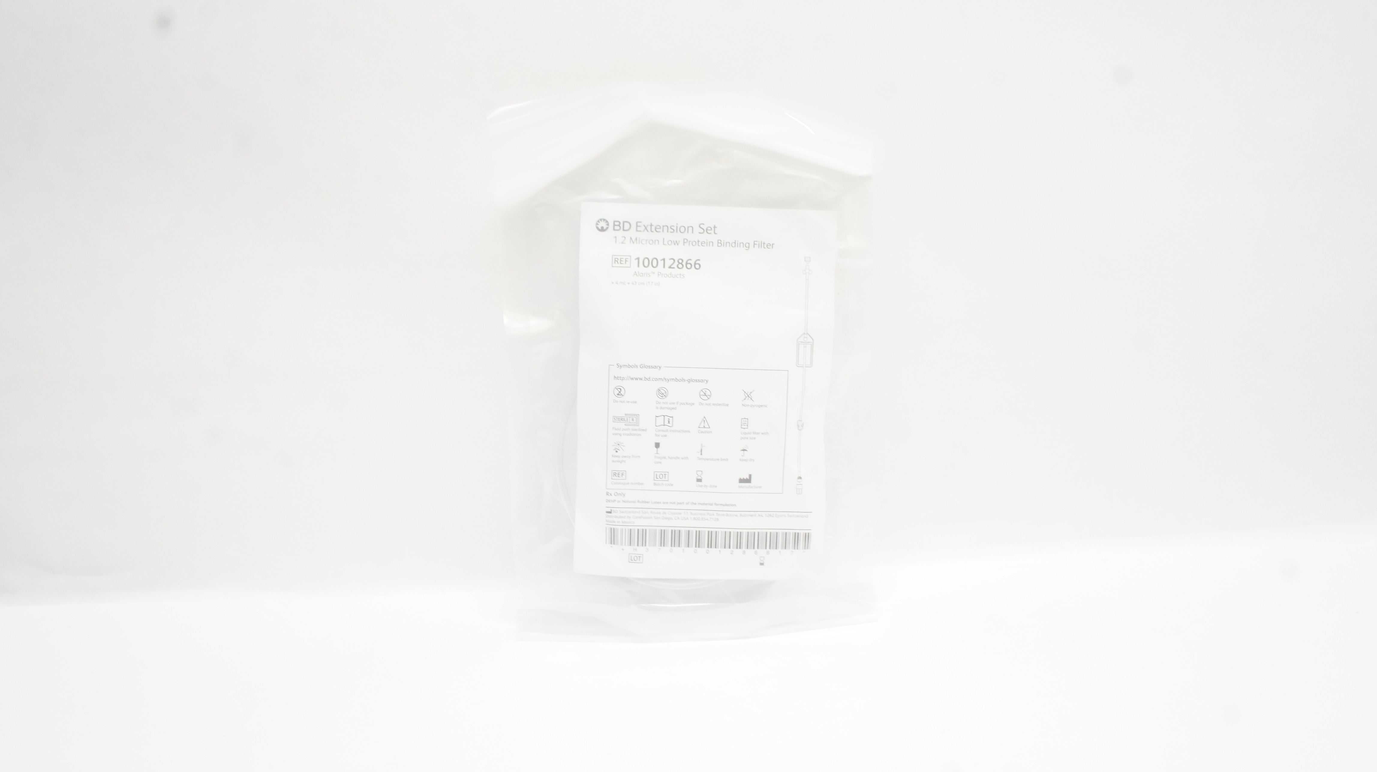 BD 10012866 Extension Set 1.2 Micron Low Protein Binding Filter 4ml x 17inch