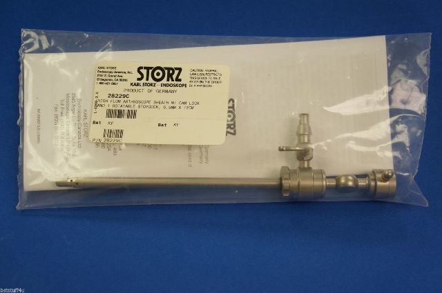 Karl Storz 28229C High Flow Arthroscope Sheath W/ Cam Lock And 1 Rotatable Stopc
