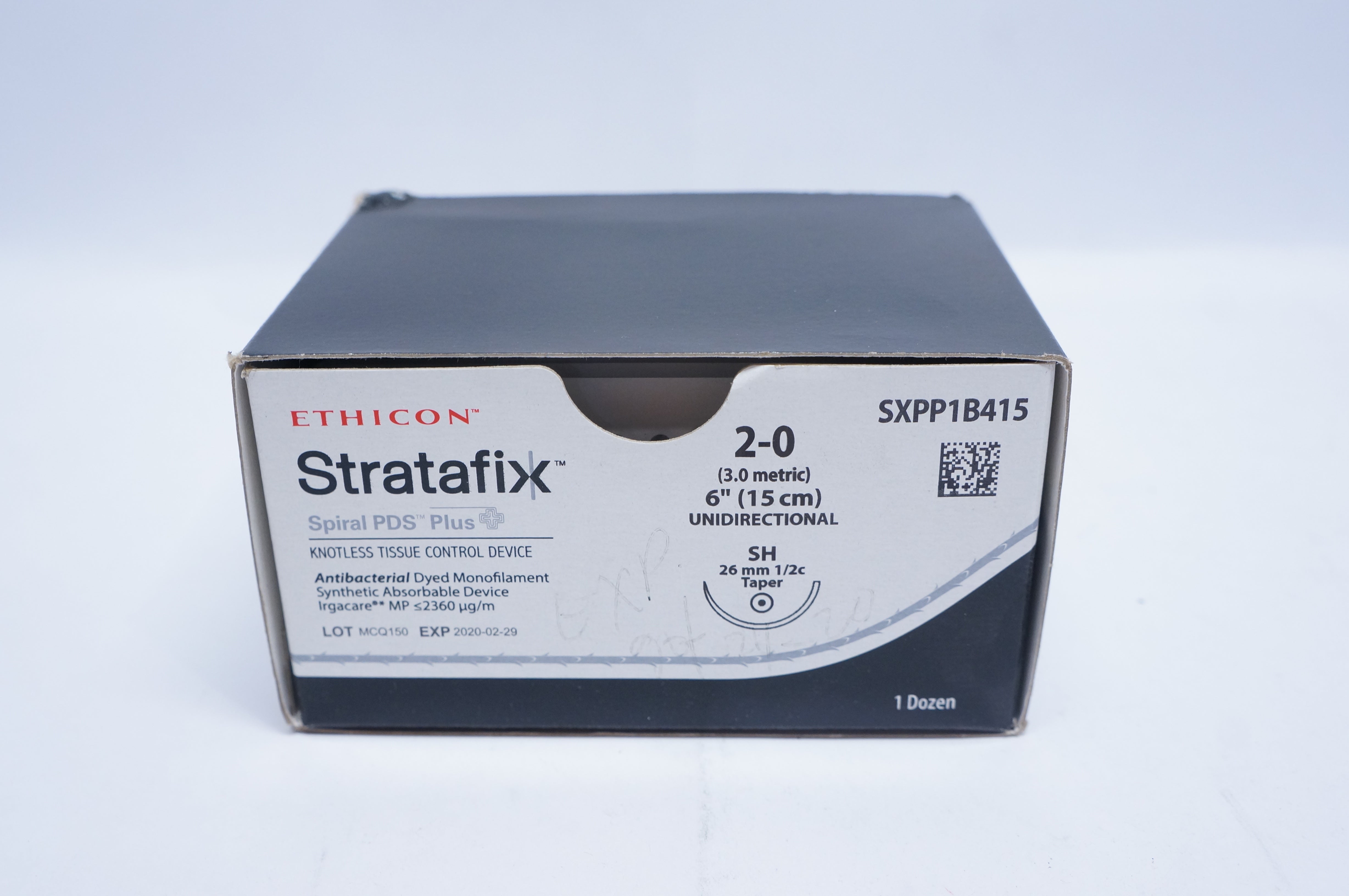 Ethicon SXPP1B415 2-0 Stratafix, SH, 26mm 1/2c Taper, 6inch (x) - Box of 12