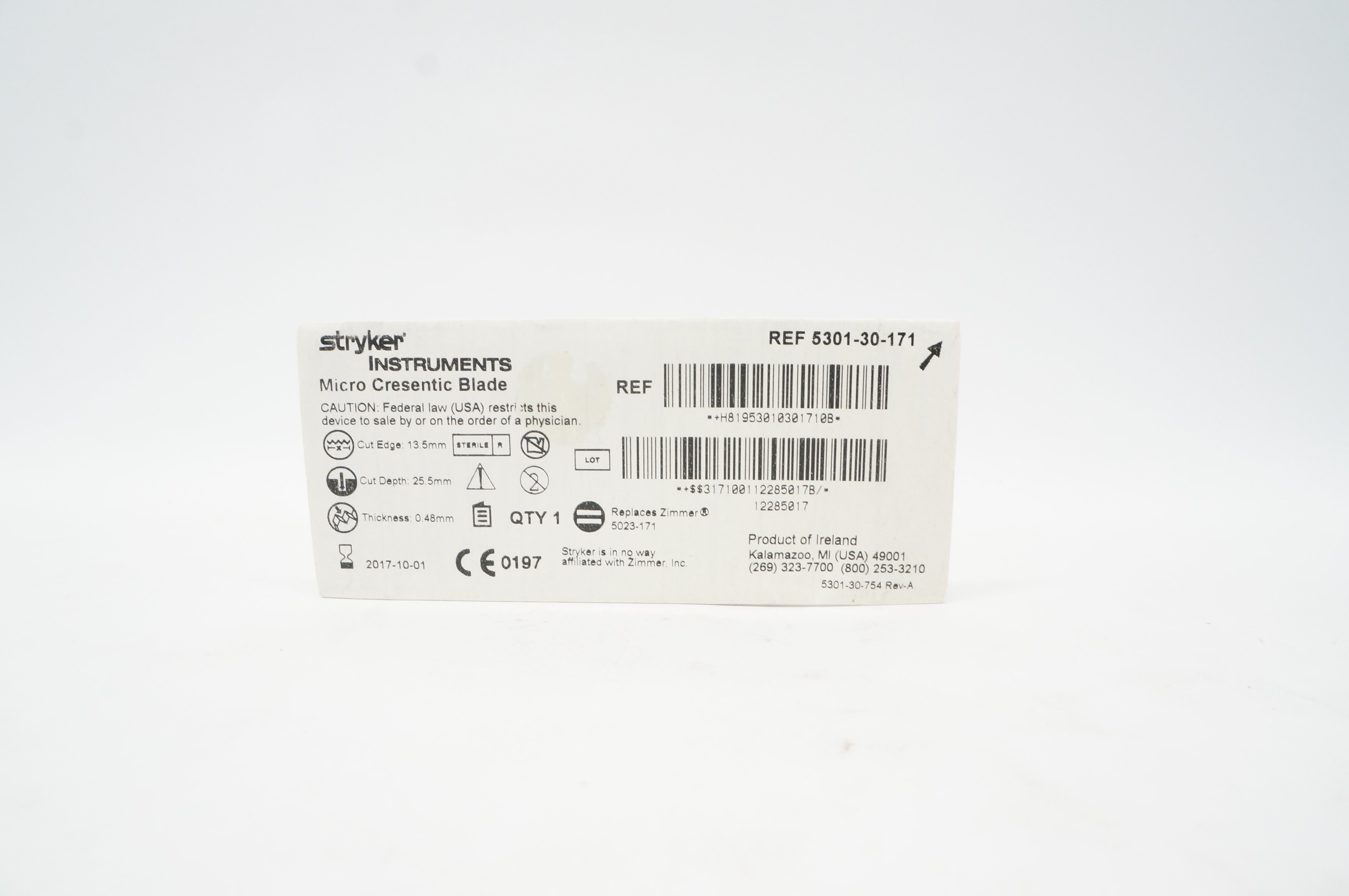 Stryker 5301-30-171 Micro Cresentic Blade 13.5mm (x)
