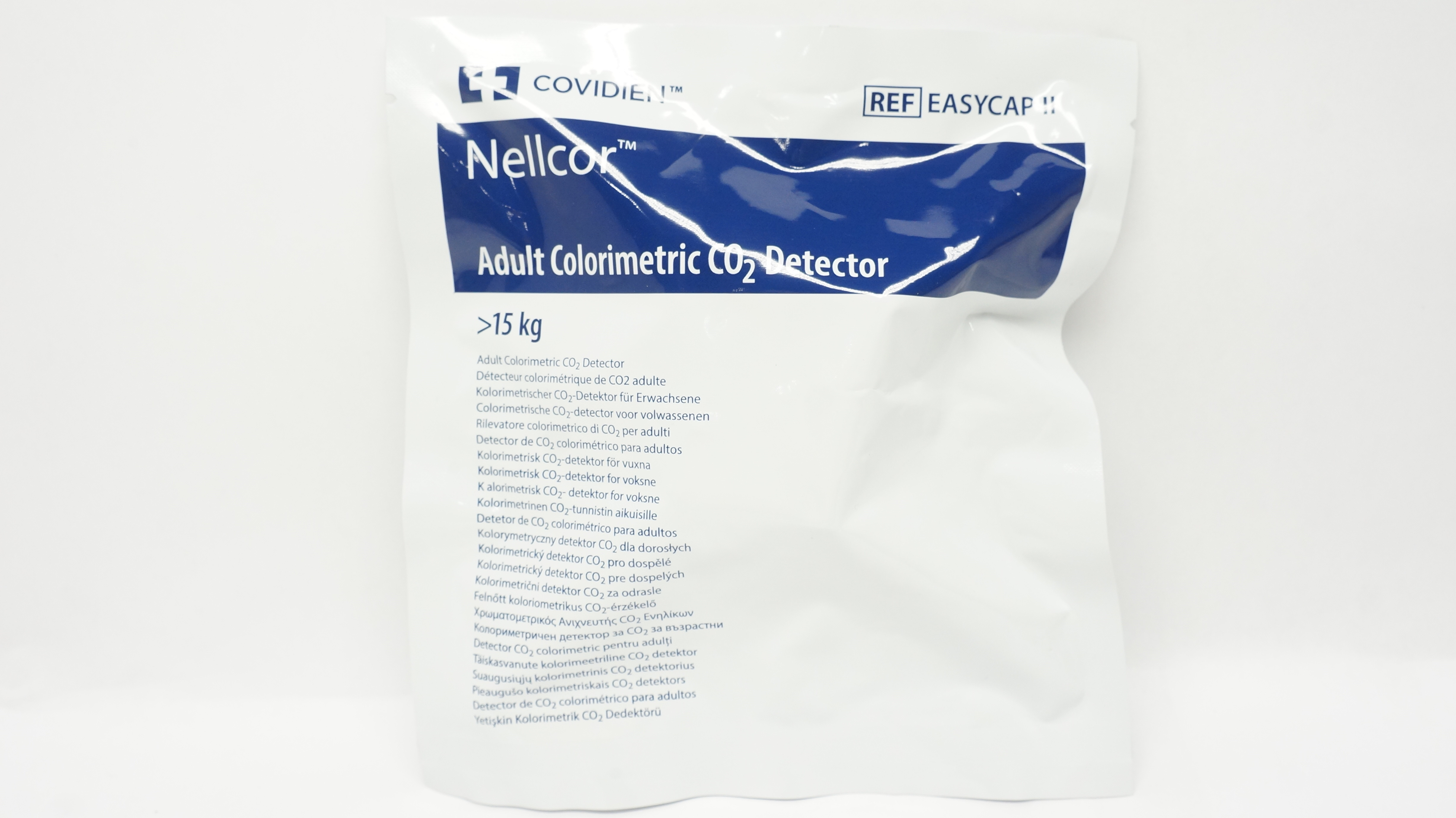 Covidien EASYCAP II  Nellcor Adult Colorimetric CO2 Detector >15kg (x)