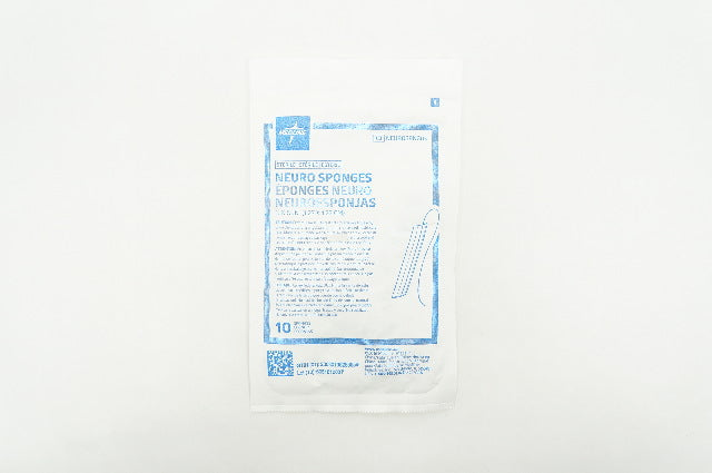 Medline NEUROSPNG05 Neuro Sponges 1/2 x 1/2 inch - Box of 10