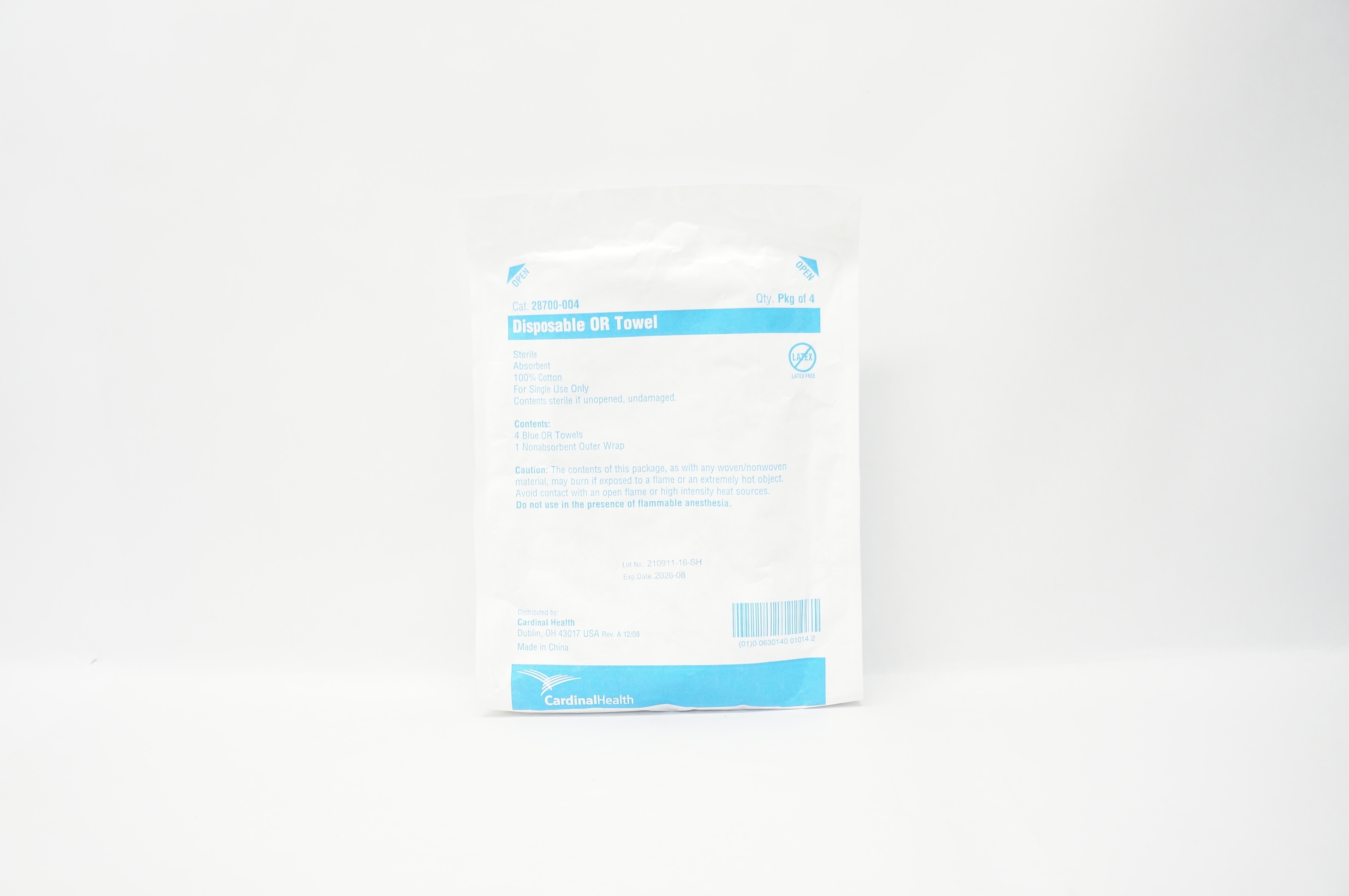 Cardinal Health 28700-004 Disposable OR Towel Sterile Absorbent  - Pack of 4