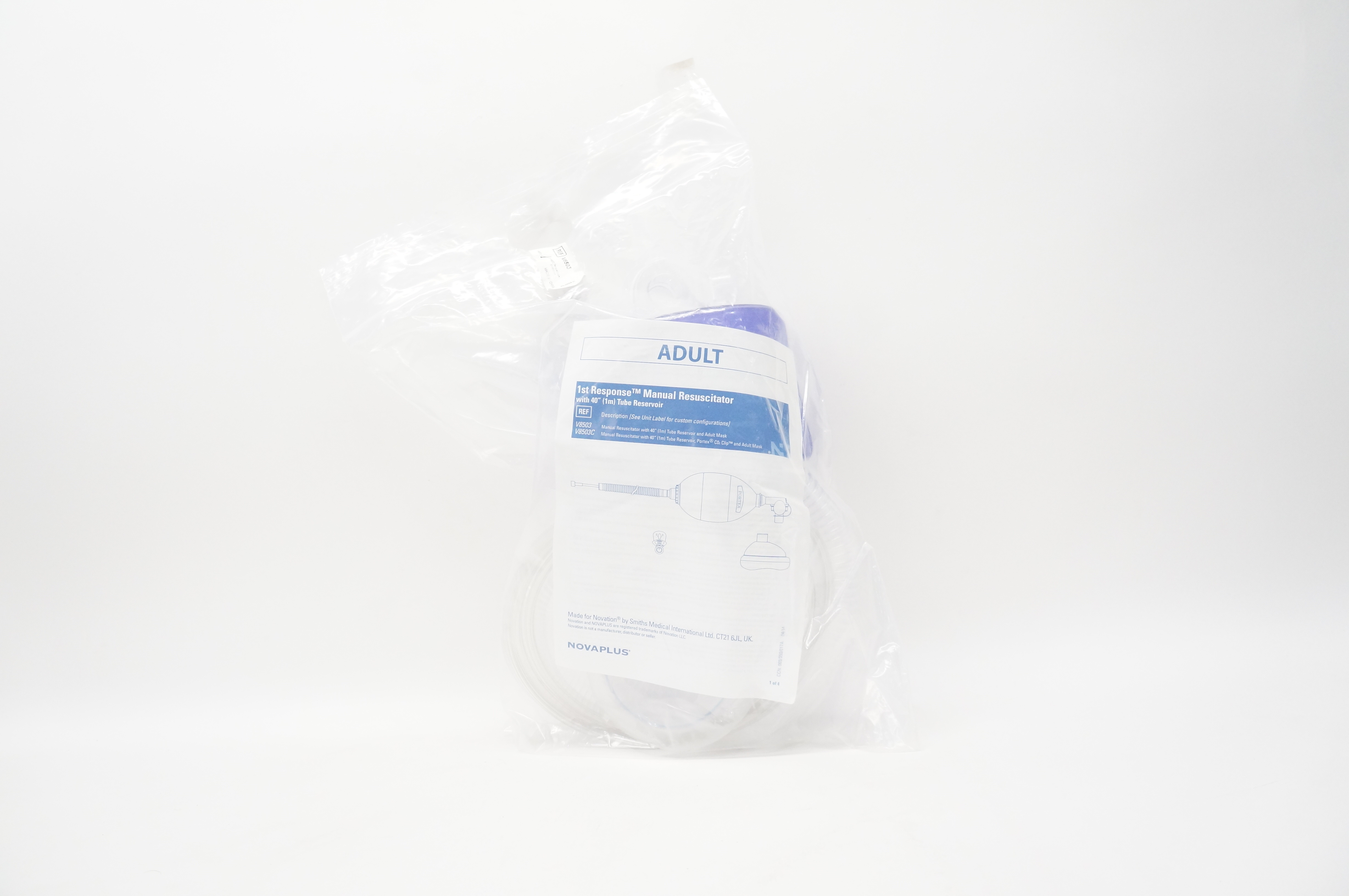 Smiths Medical V8503/V8503C Novaplus 1st Response Adult Manual Resuscitator (x)