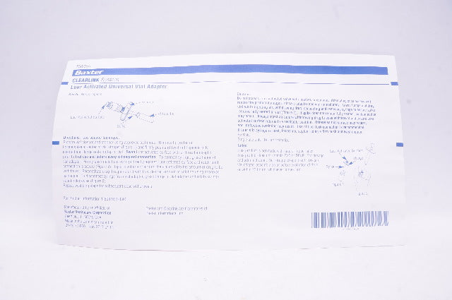 Baxter 2N8395 Clearlink System Luer Activated Universal Vial Adapter