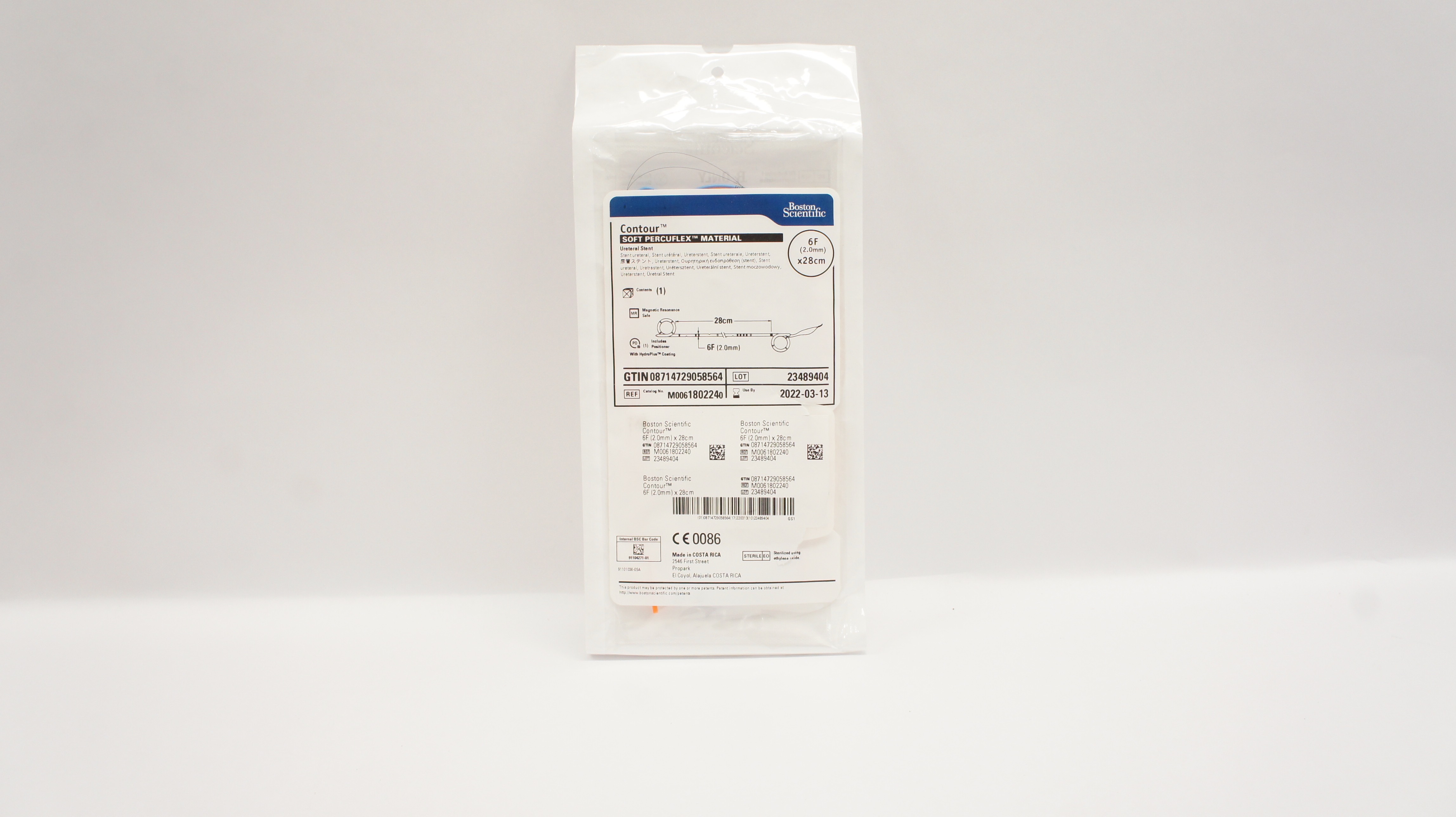 Boston Scientific 180224 Soft Percuflex Material Ureteral Stnt 6F x 28cm (x)