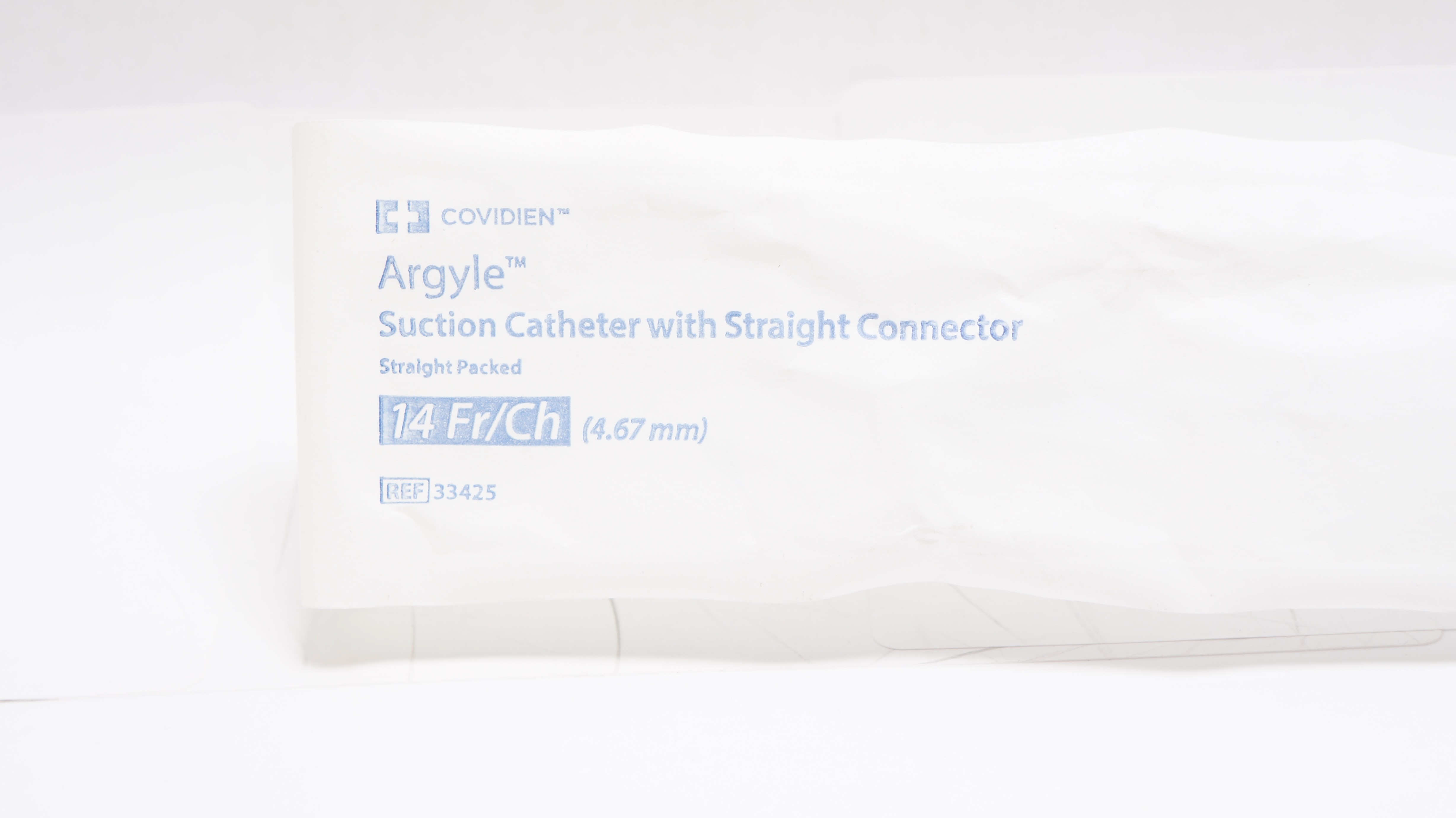 Covidien 33425 Argyle Suction Cath. with Straight Connector 14Fr/Ch