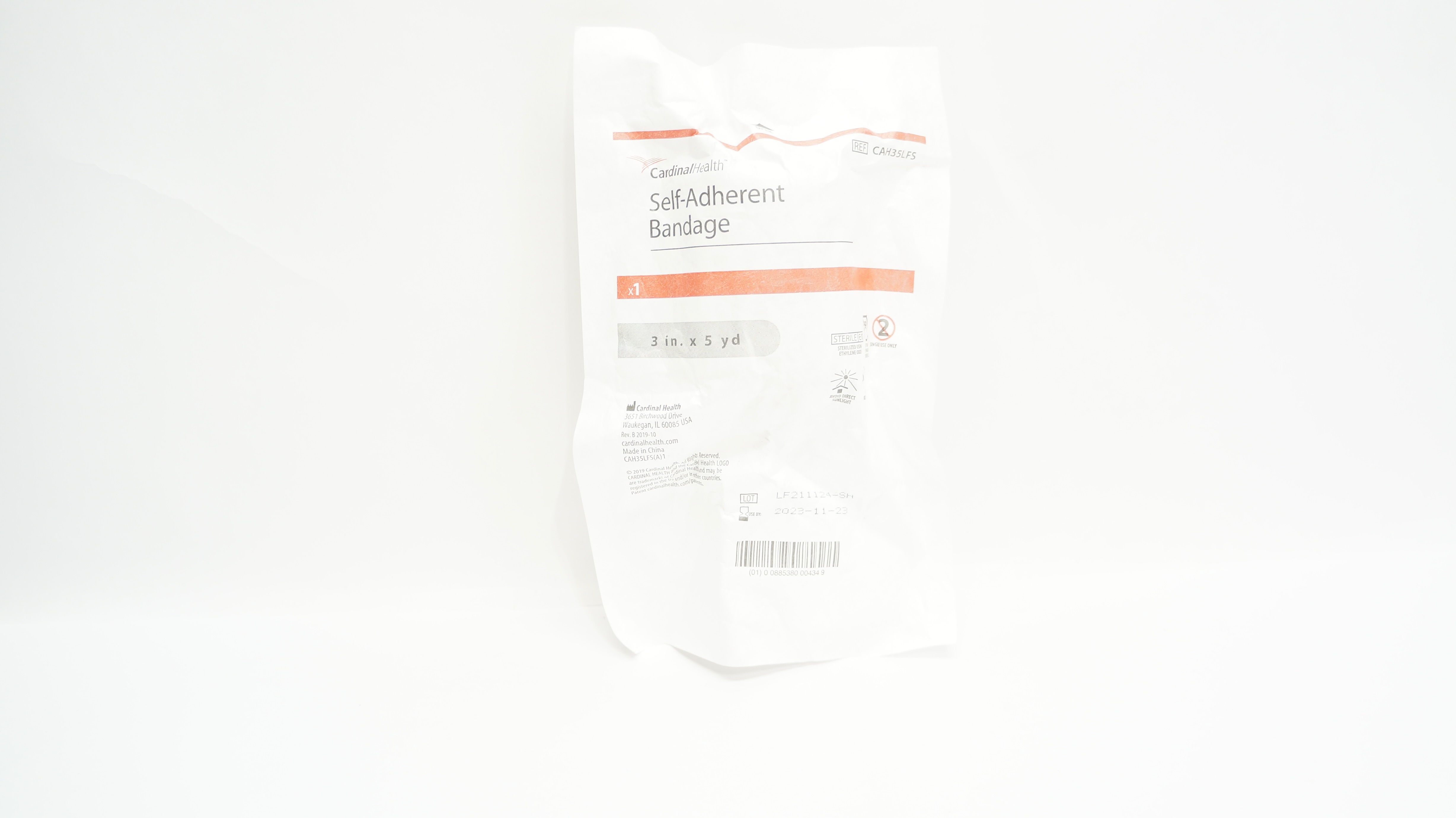Cardinal Health CAH35LFS Self-Adherent Bandage 3 inch x 5 yd