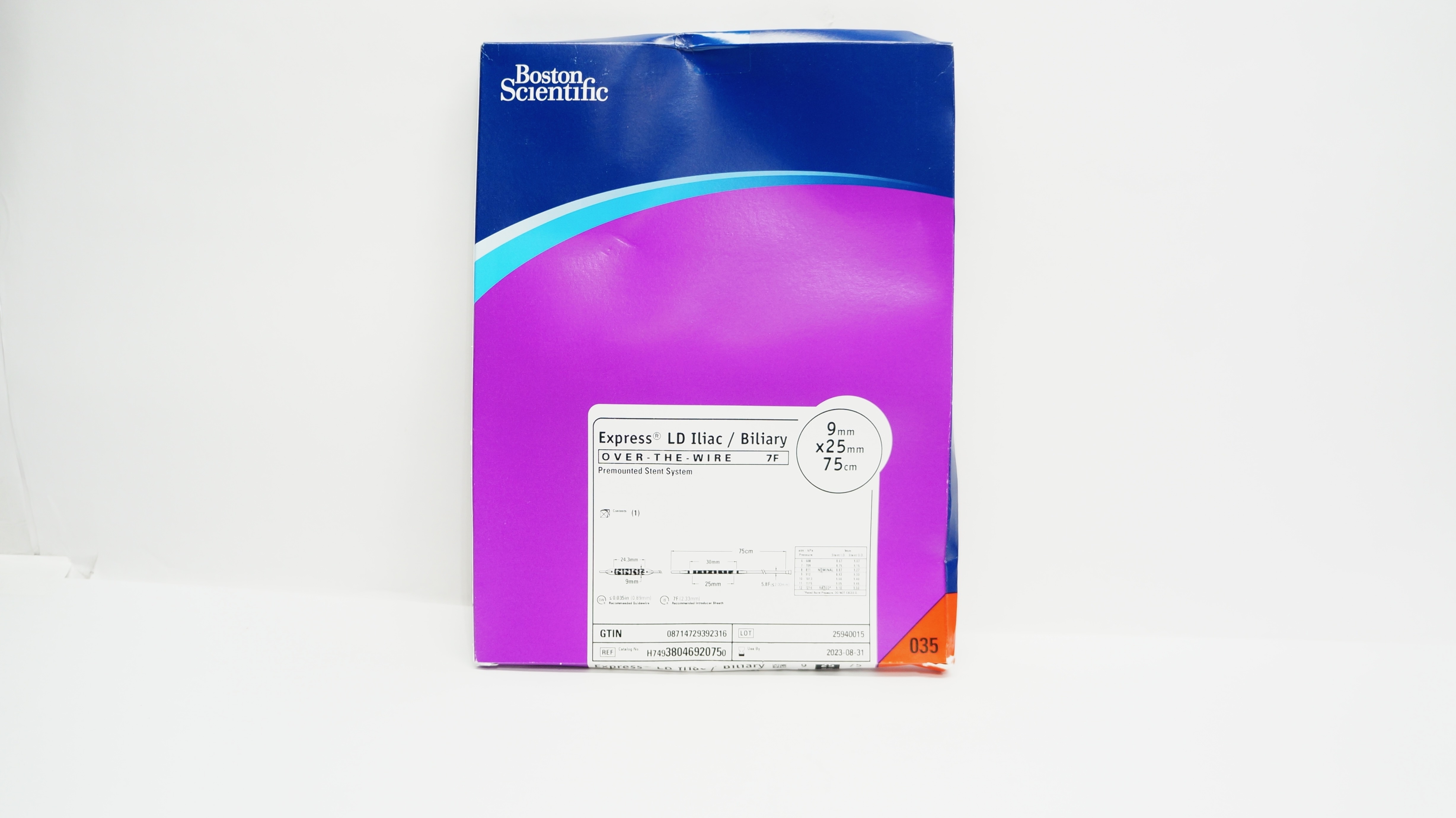 Boston Scientific 3804692075 Express LD Iliac/Biliary 9mm x 25mm, 75cm (x)